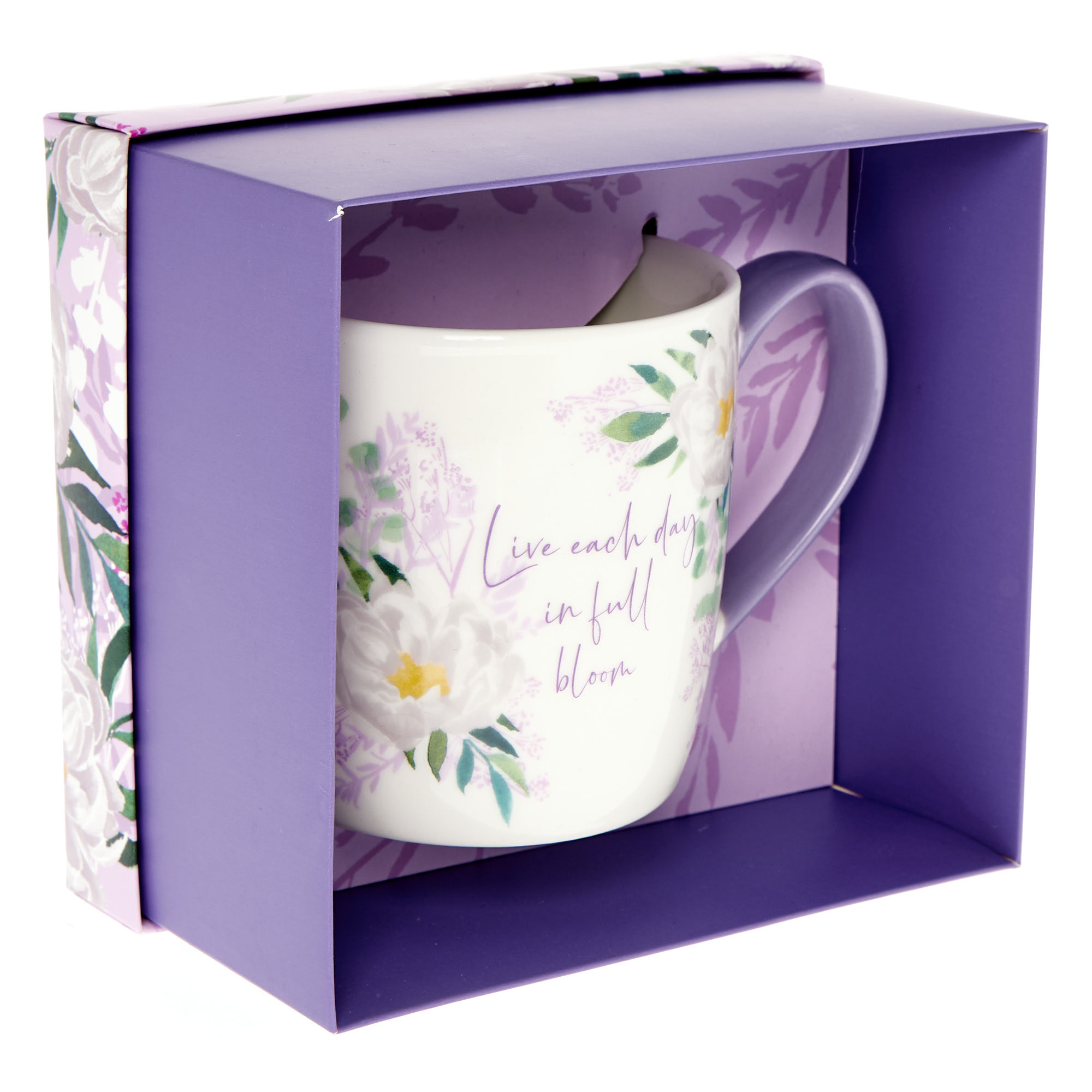 Live Each Day In Full Bloom Mug in a Box