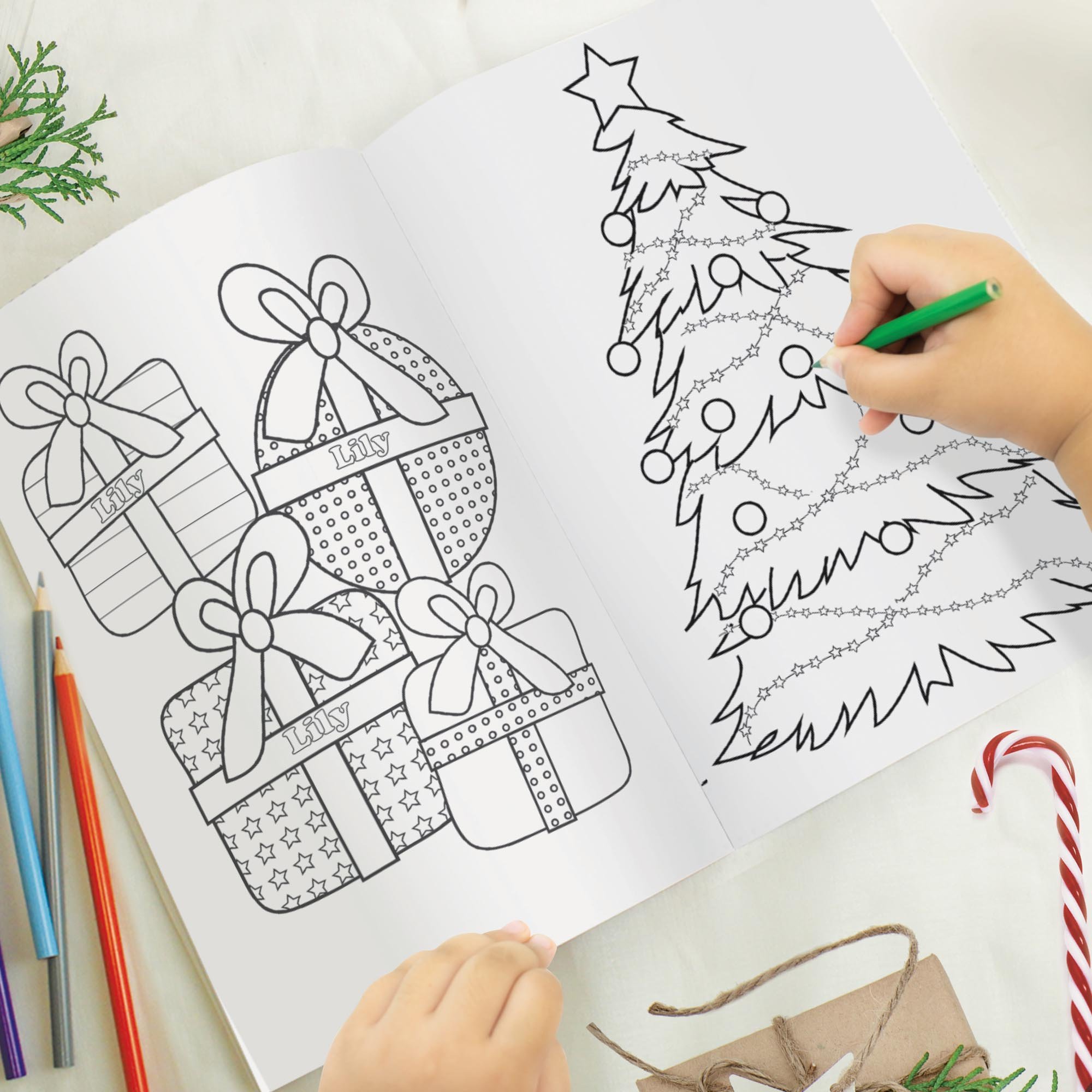 Personalised It's Christmas Fairy Colouring Book