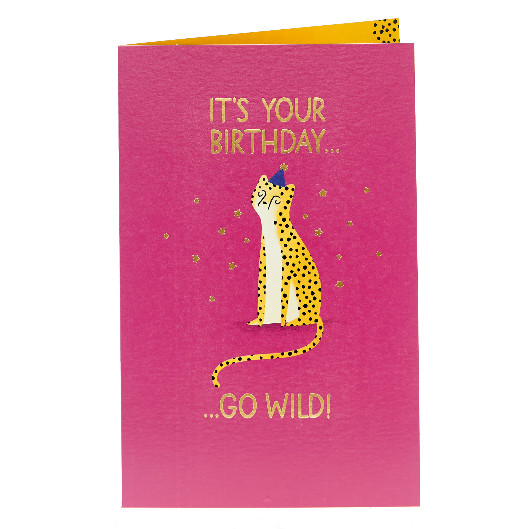 Birthday Card - Leopard Go Wild