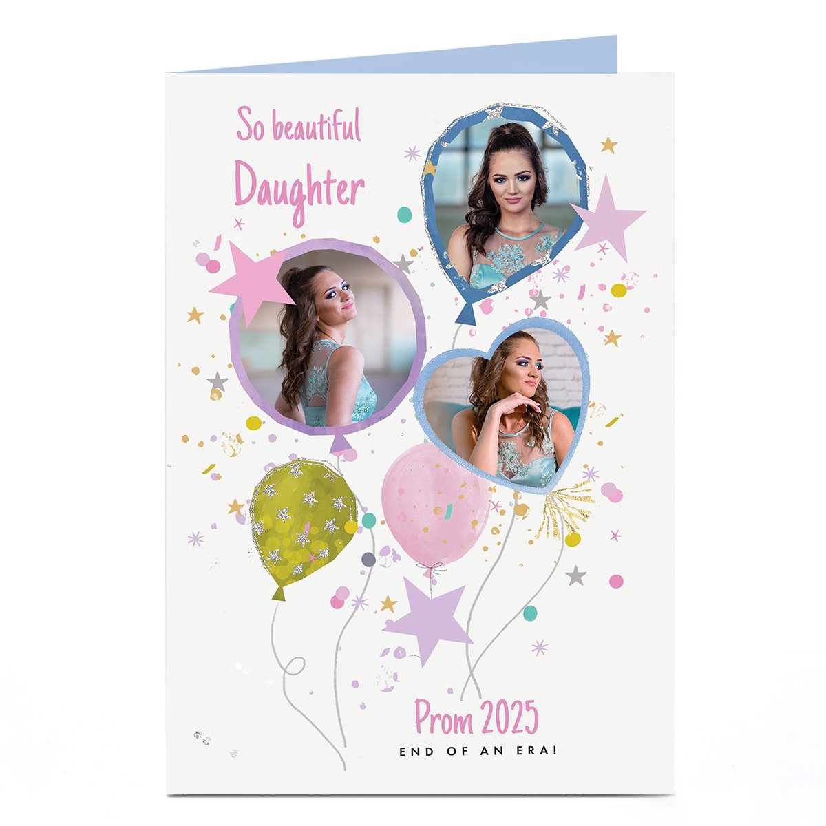 Photo Prom Card - So Beautiful Balloons, Daughter