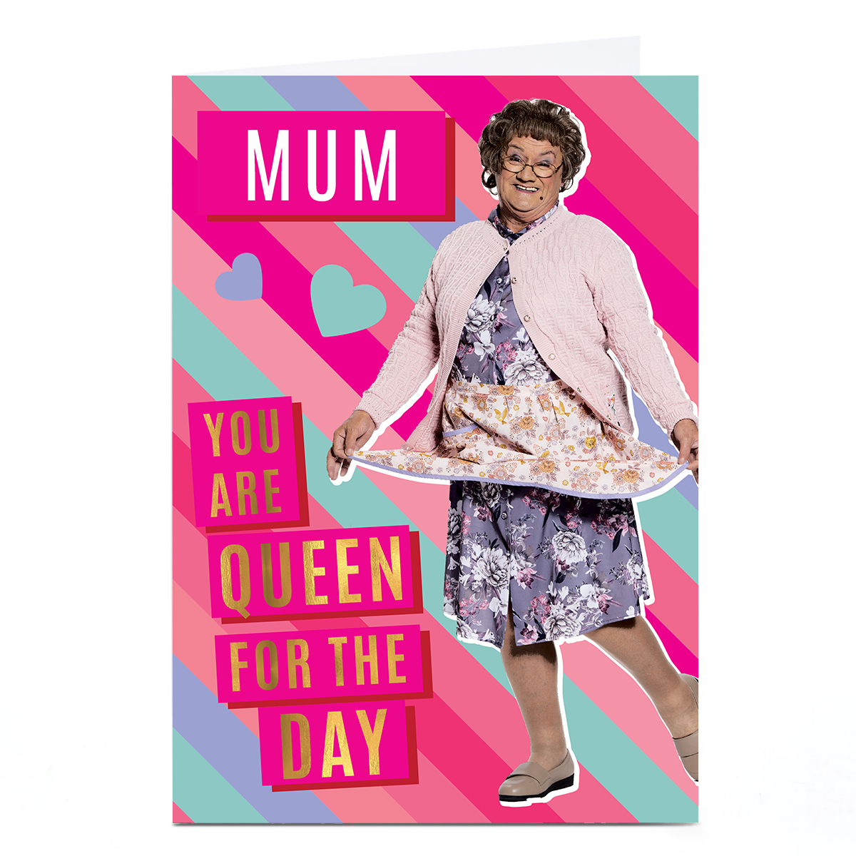Personalised Mrs Brown's Boys Mother's Day Card - Queen For The Day