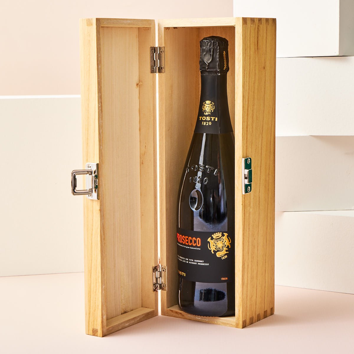 Engraved Wooden Box With Luxury Prosecco - Cheers to amazing YOU