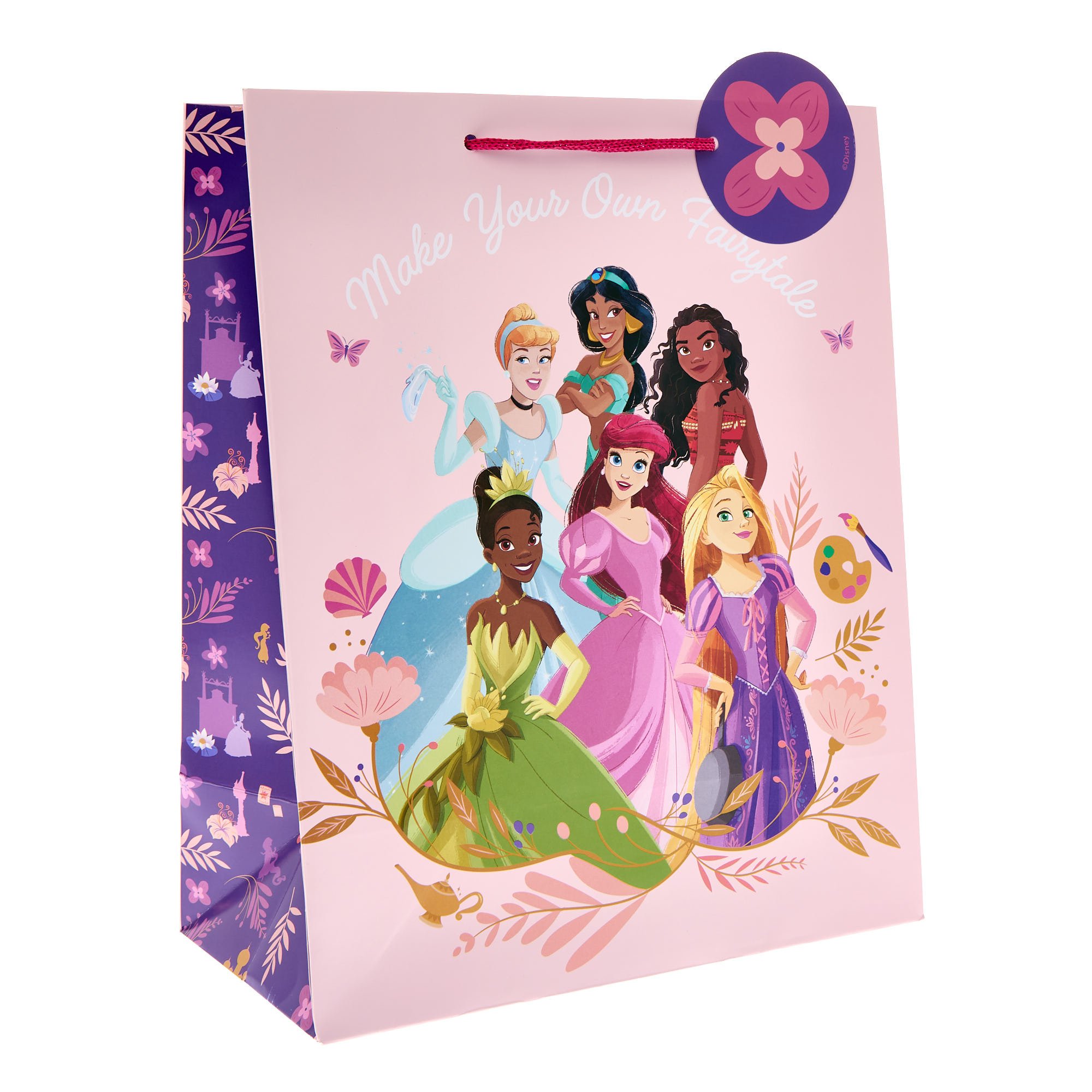 Disney Princess Large Portrait Gift Bag With Door Hanger