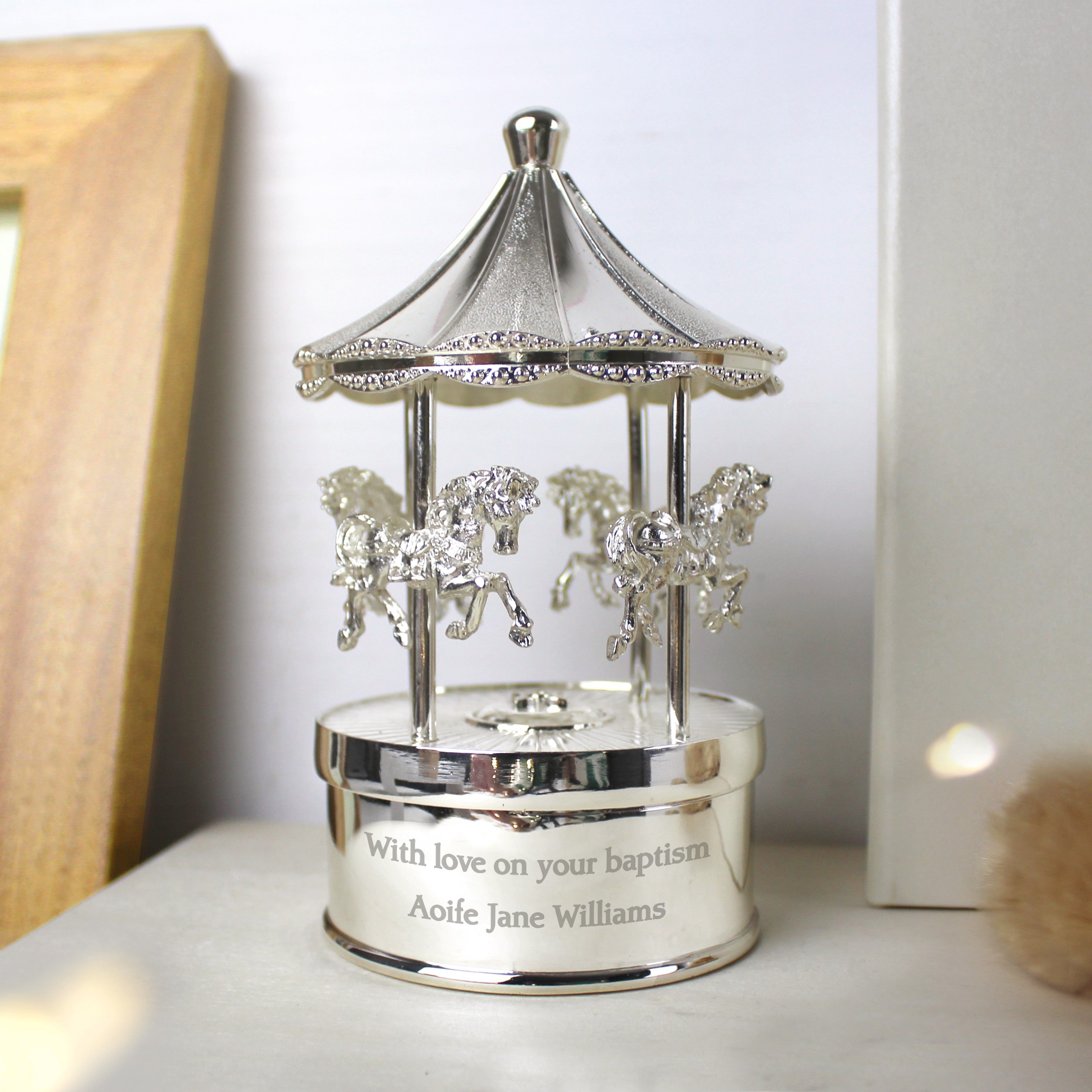 Personalised Musical Carousel Ornament