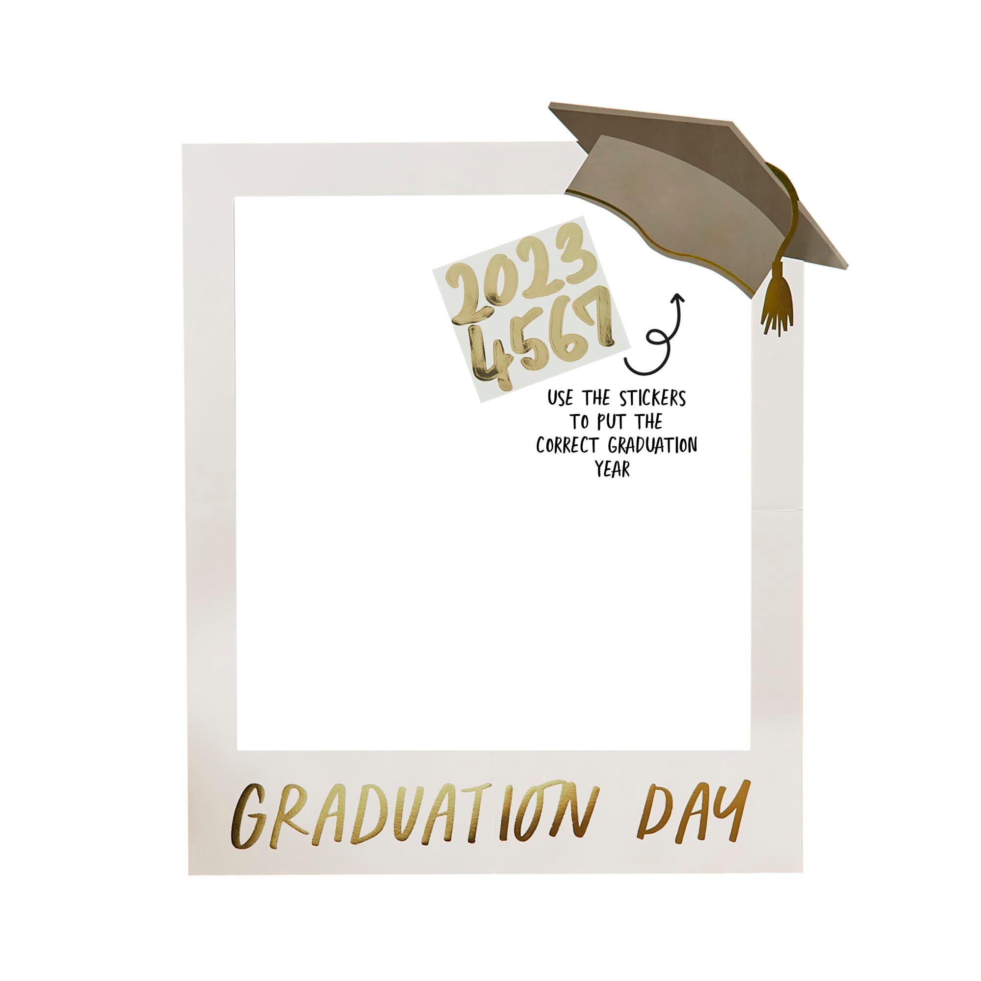 Graduation Photo Frame & Year Sticker Sheet
