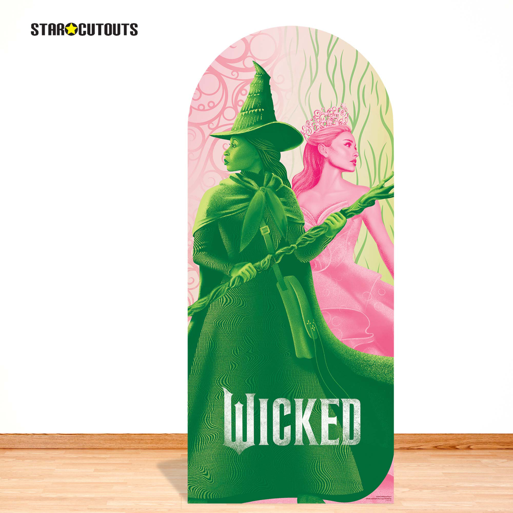 Wicked Glinda & Elphaba Backdrop Cardboard Cutout 