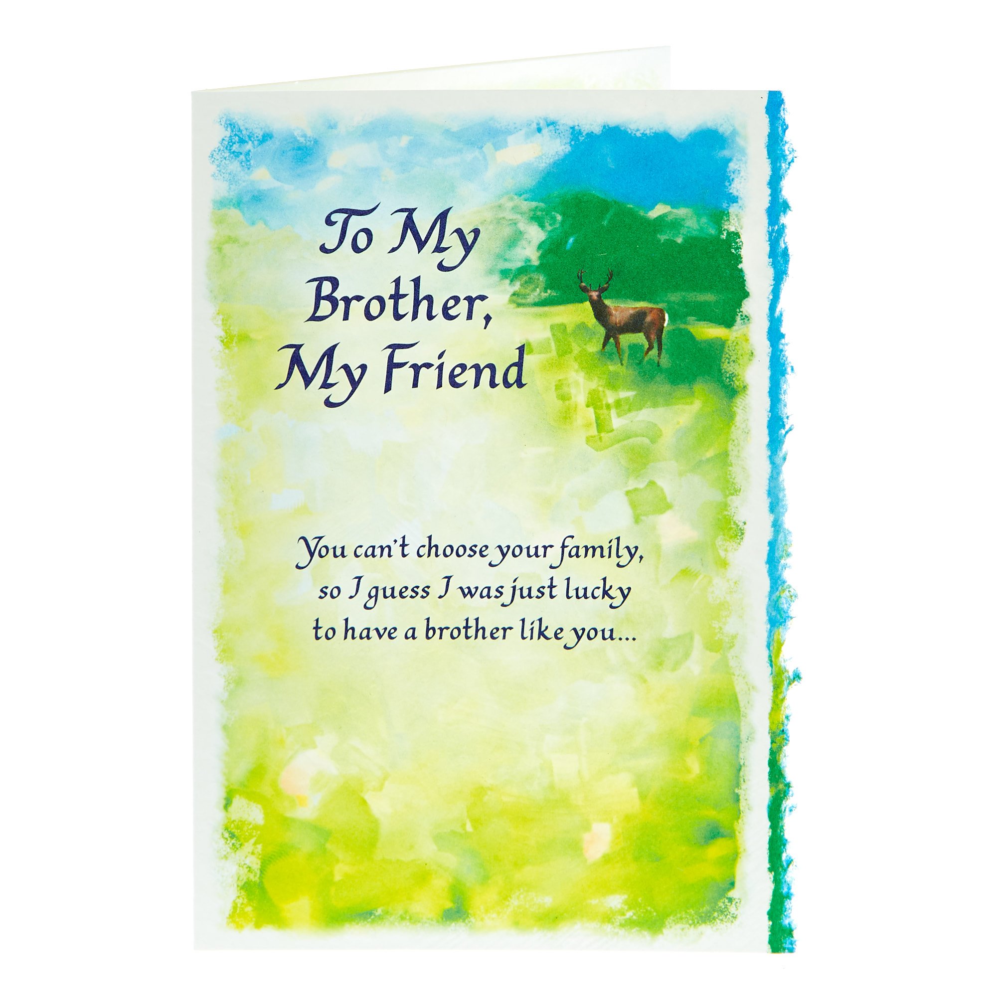 Blue Mountain Arts Card - My Brother, My Friend 