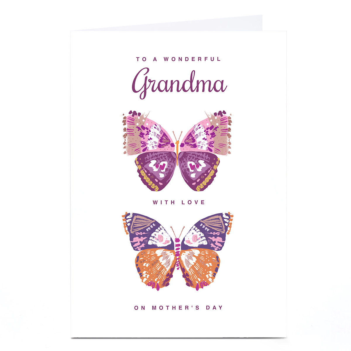 Personalised Rebecca Prinn Mother's Day Card - Butterflies