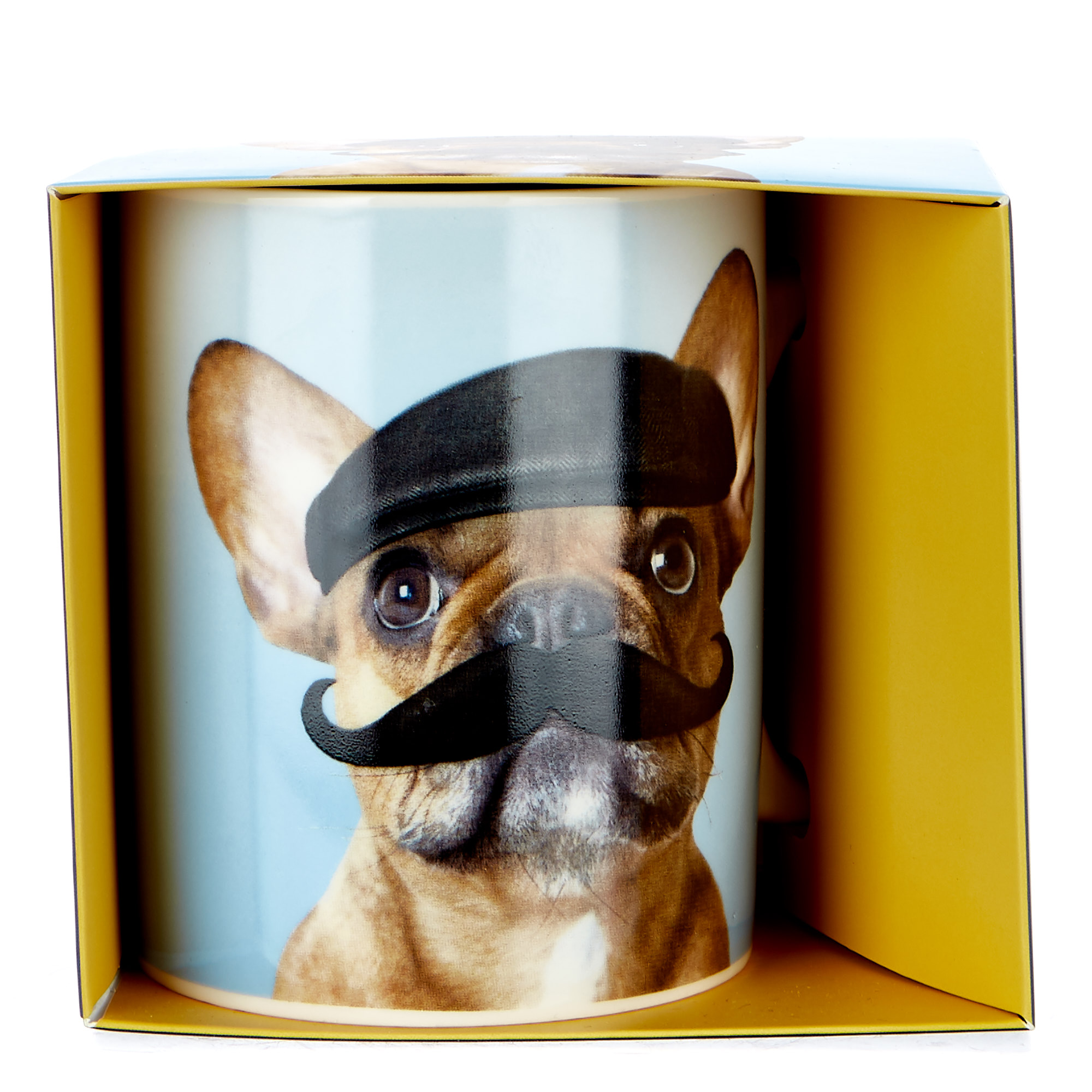 Large Mustached French Bulldog Mug