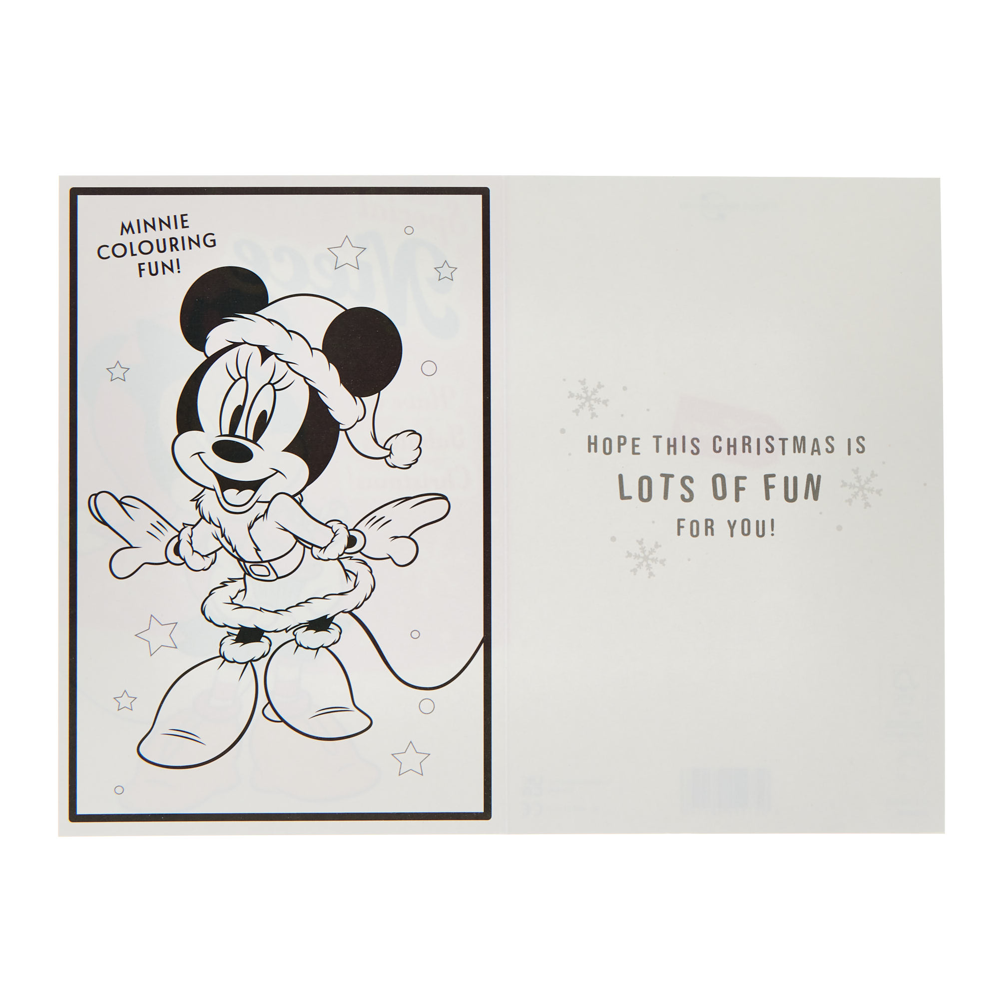 Niece Minnie Mouse Christmas Card