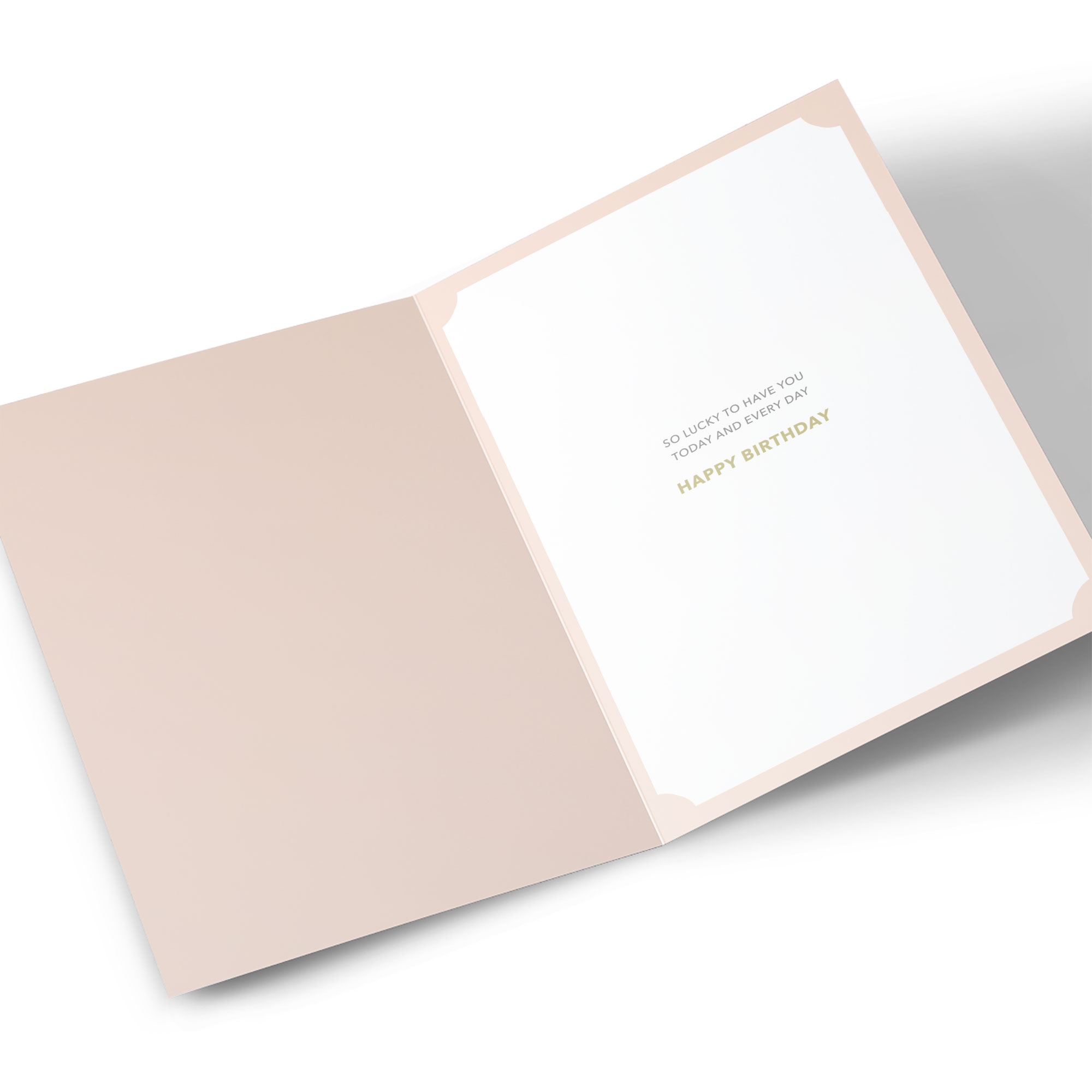 Birthday Card - Art Deco Floral Edge Heart, Wife