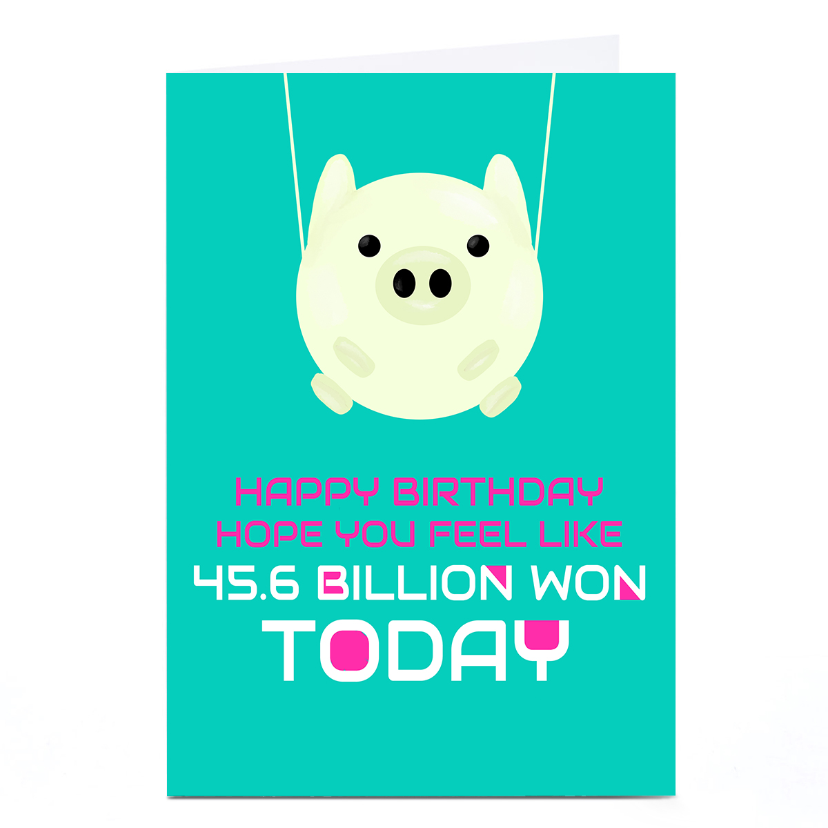 Personalised Birthday Card - 45.6 Billion Won