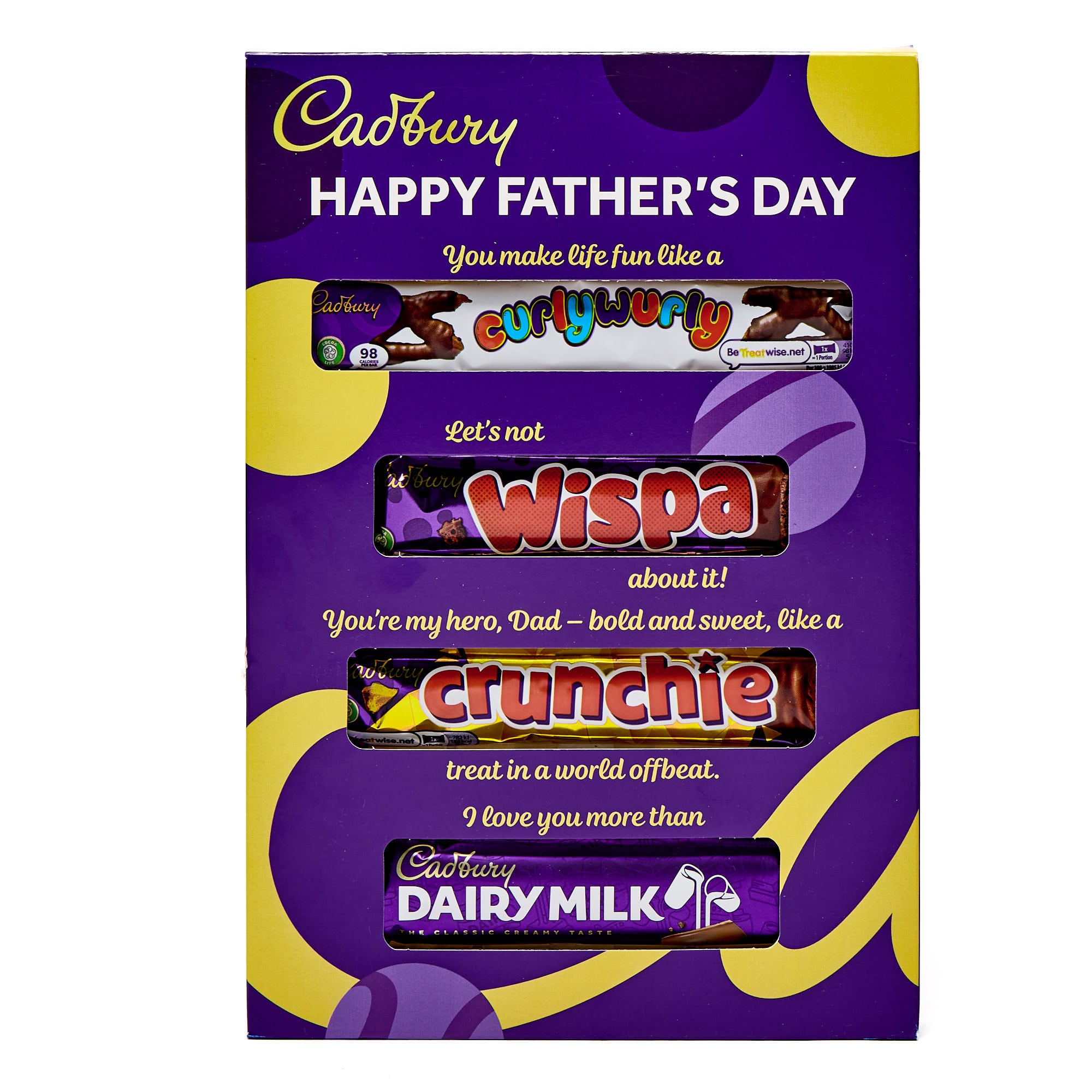 Hugs Dad Balloon & Chocolate Card - Pre-Order For Father's Day!