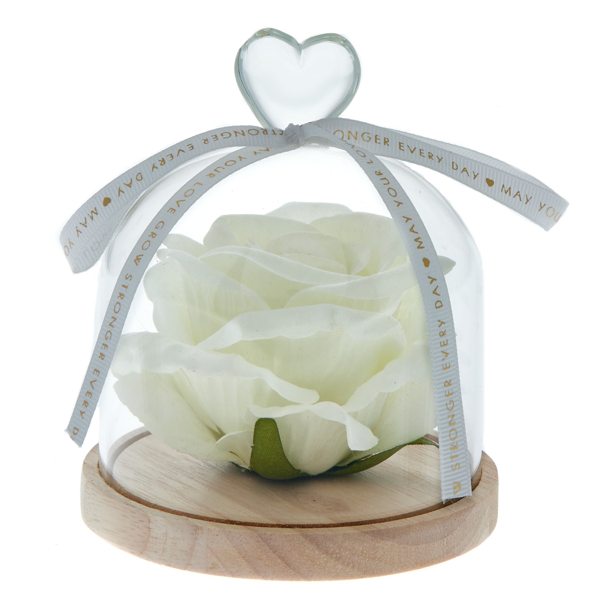 May Your Love Grow Eternal Rose Cloche Ornament