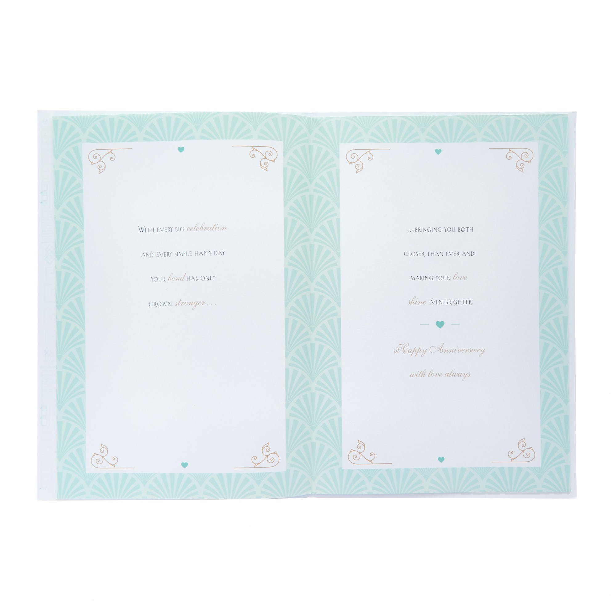Son & Daughter In Law Art Deco Wedding Anniversary Card