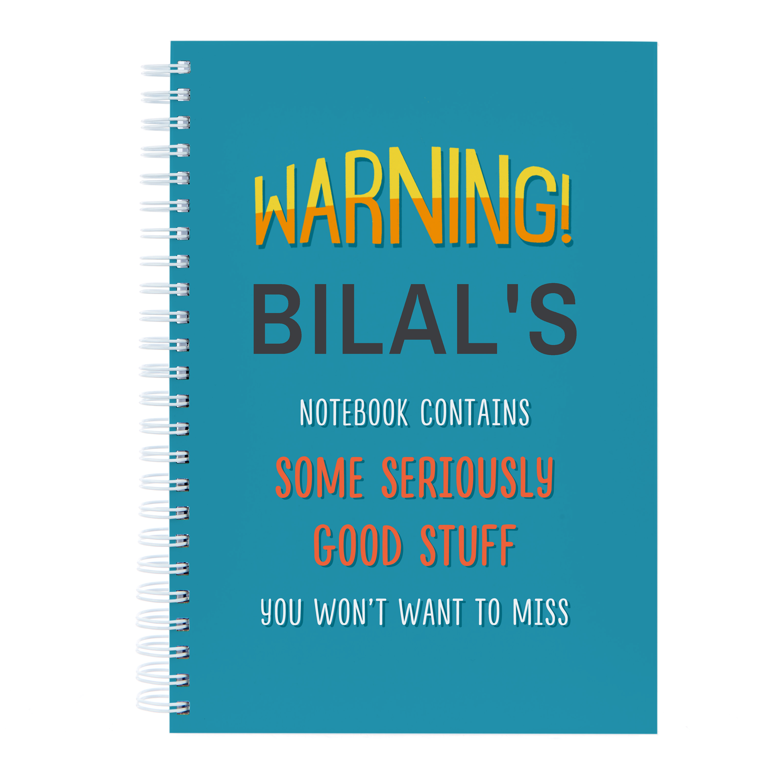 Personalised Notebook - Warning Seriously Good Stuff