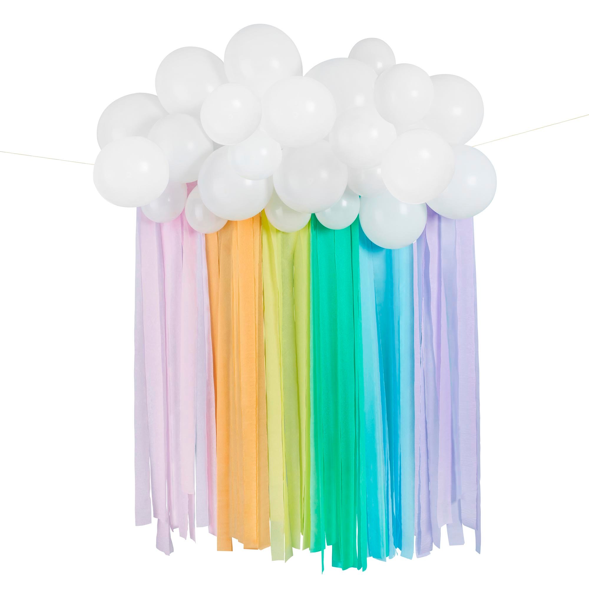 Rainbow Balloon & Streamer Backdrop Kit