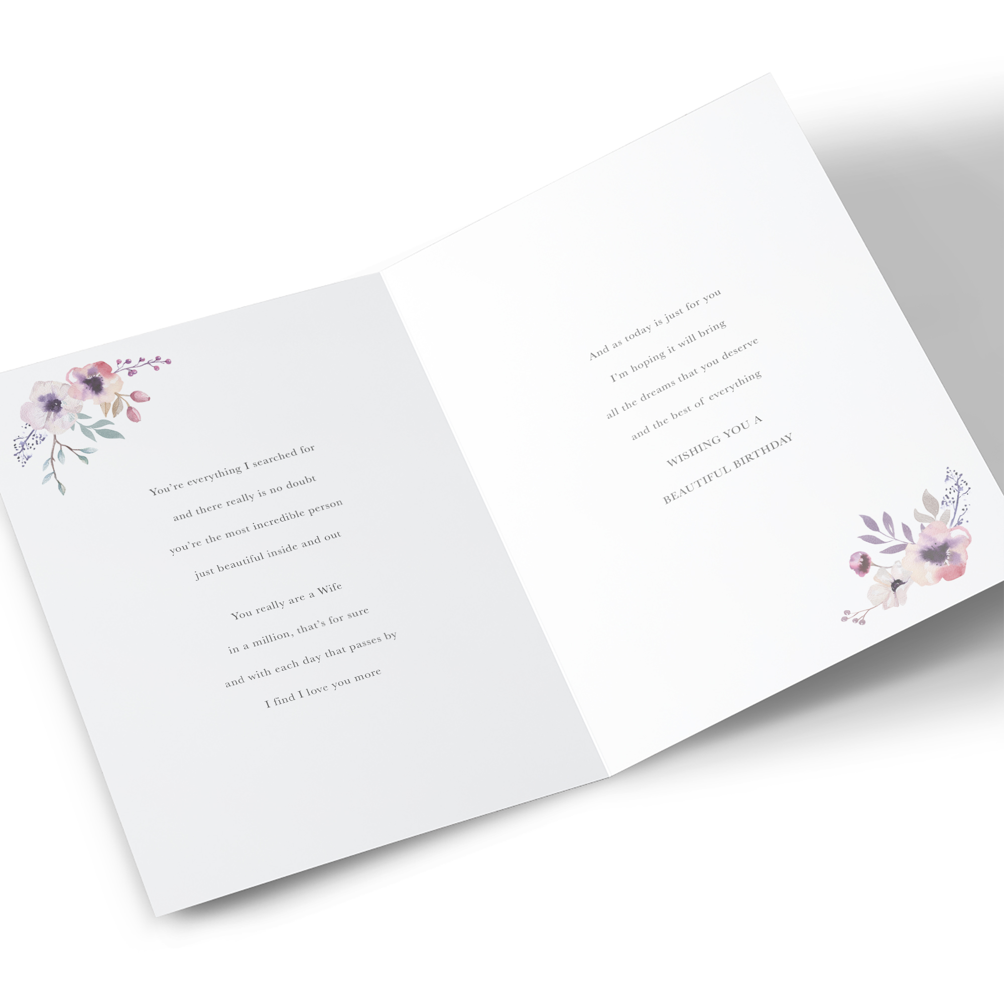 Birthday Card - Special Thoughts I Have Each Day, Wife