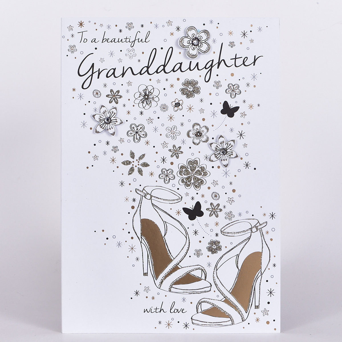 Signature Collection Birthday Card - Granddaughter Shoes