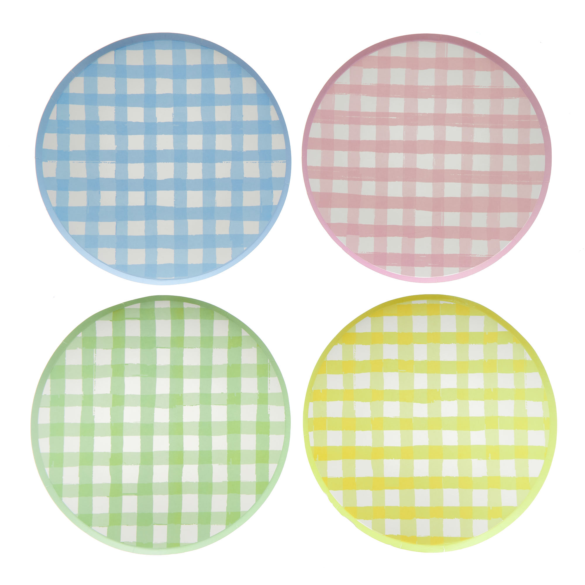 Gingham Picnic Party Tableware & Decorations Bundle - 8 Guests