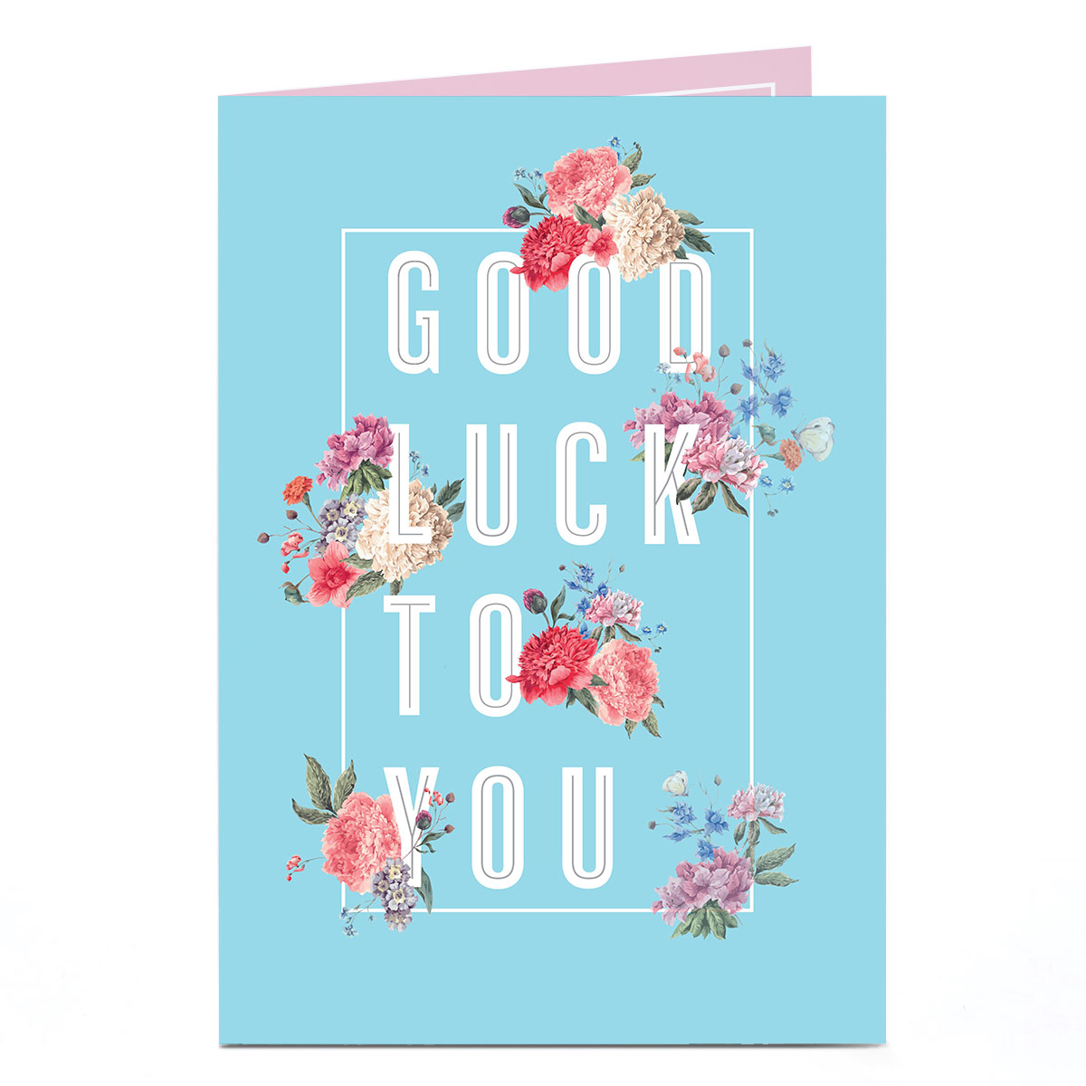 Good Luck Card - Bold and Floral Luck To You