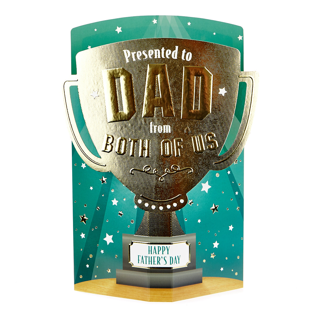 Pop-Up Father's Day Card - From Both Of Us, Trophy