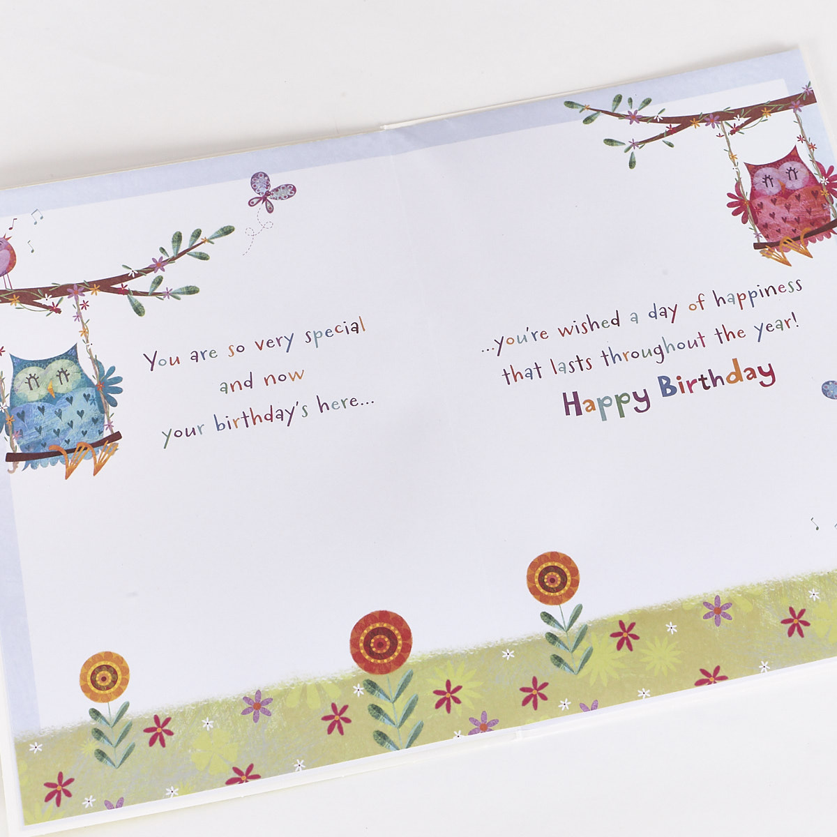 Signature Collection Birthday Card - Lovely Friend, Owls