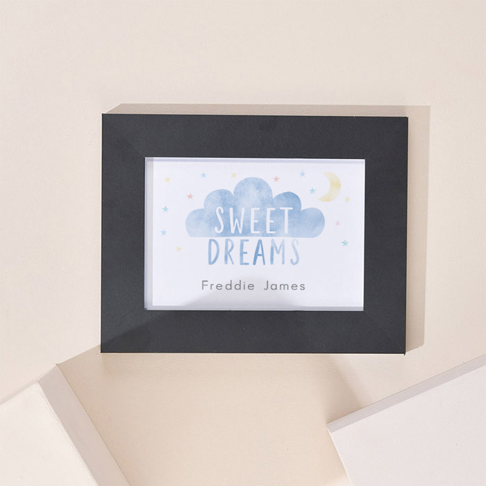 Personalised Sweet Dreams Landscape Framed Print
