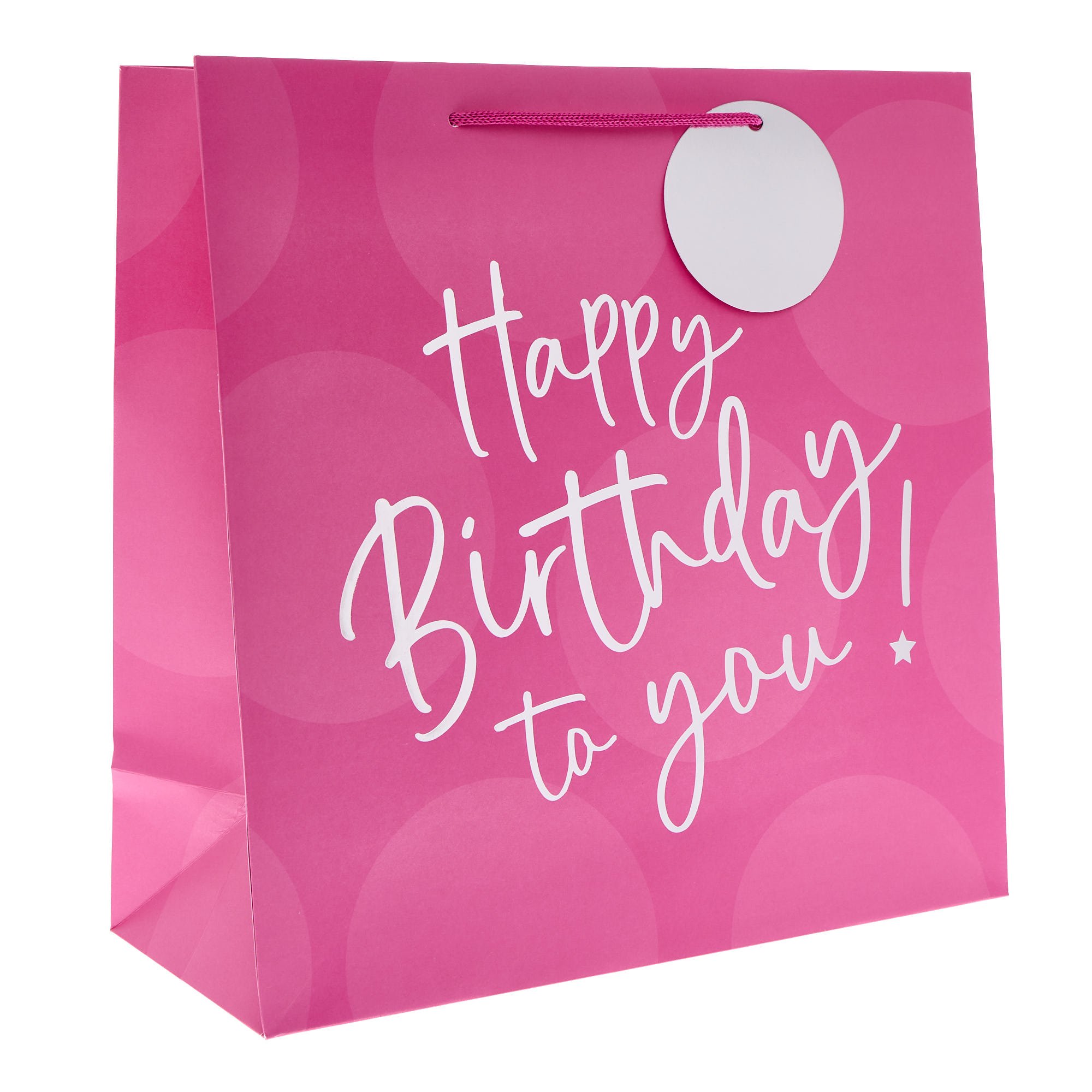 Pink Happy Birthday Gift Bags - Multipack of 3