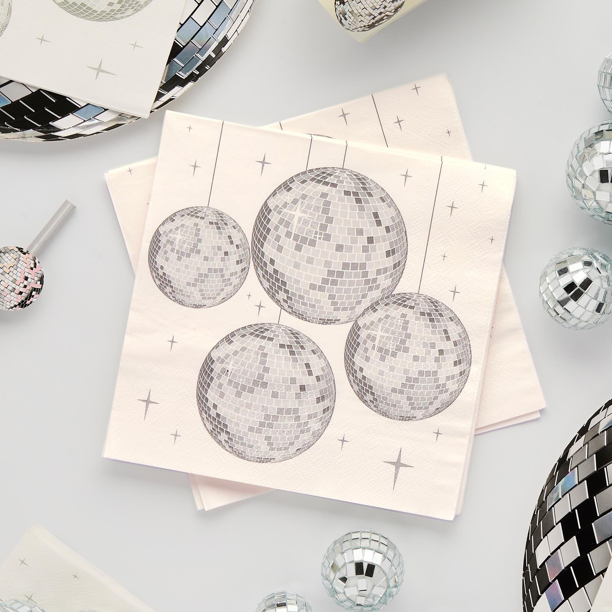 Disco Paper Napkins - Pack of 16