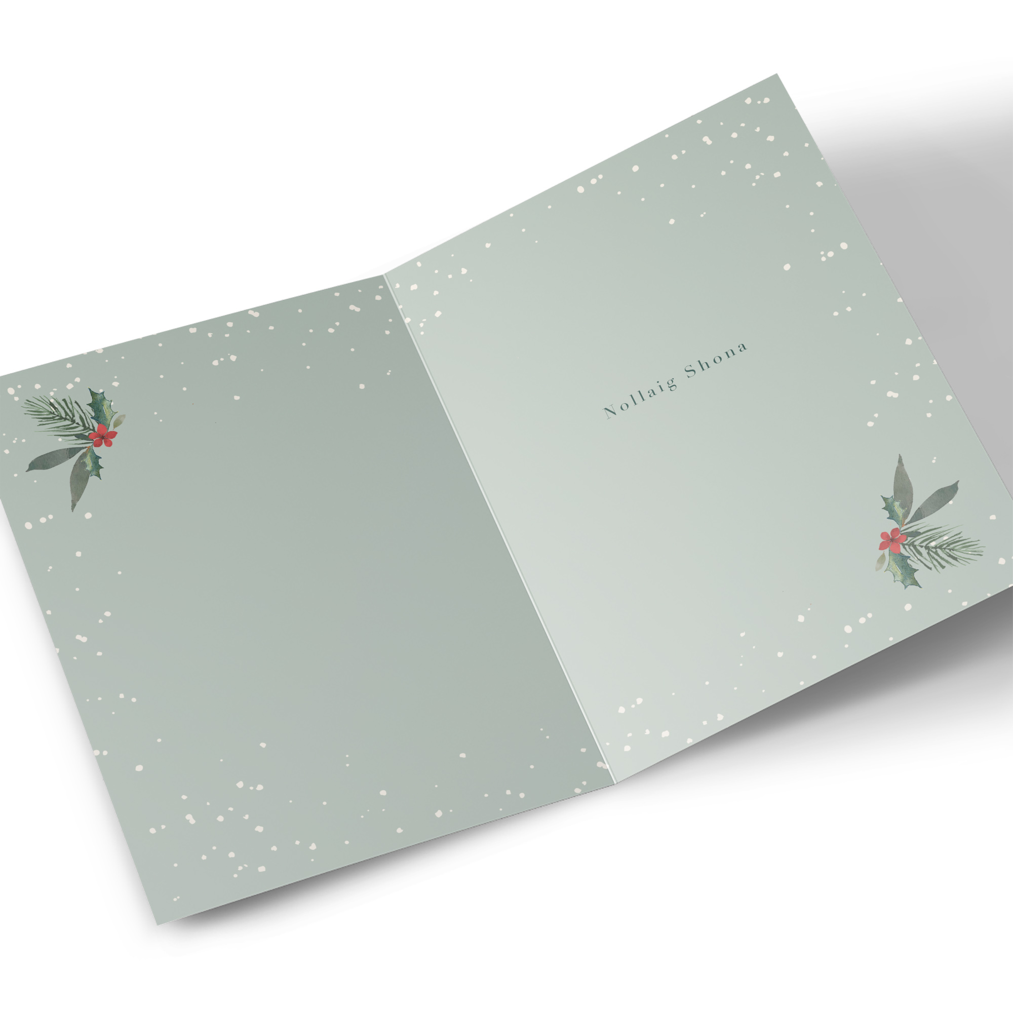 Irish Christmas Card - Foliage Tree