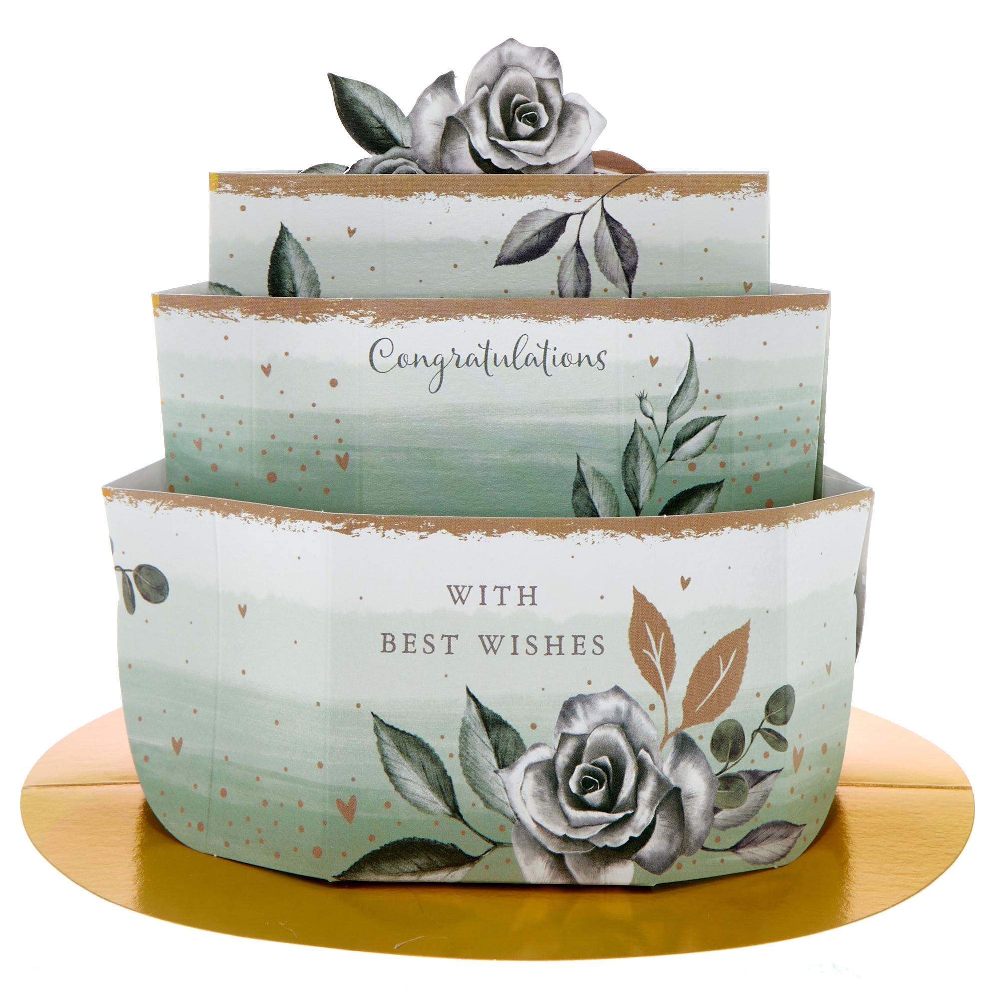 3D Pop-Up Cake Wedding Card
