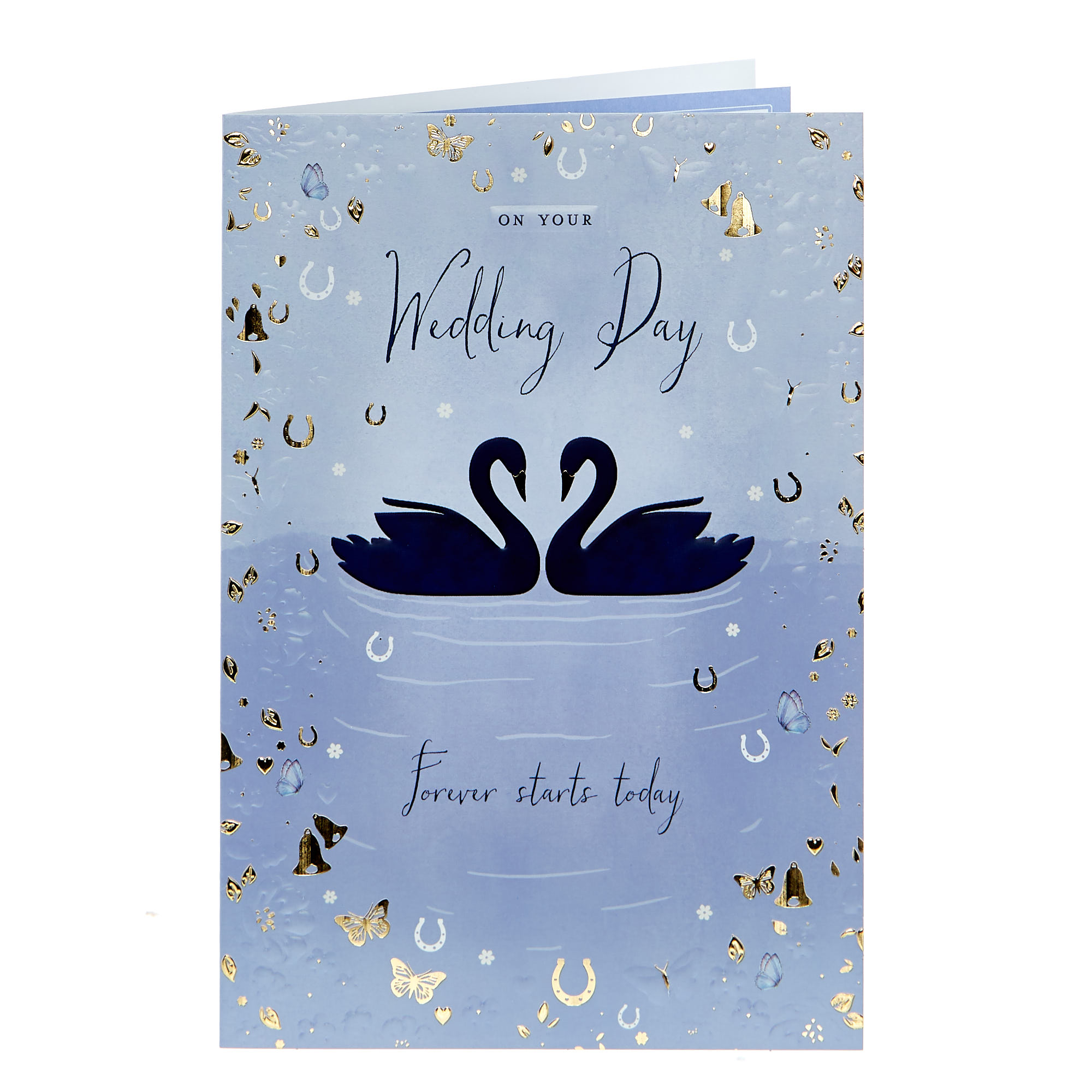 Wedding Card - Swans, Forever Stars Today