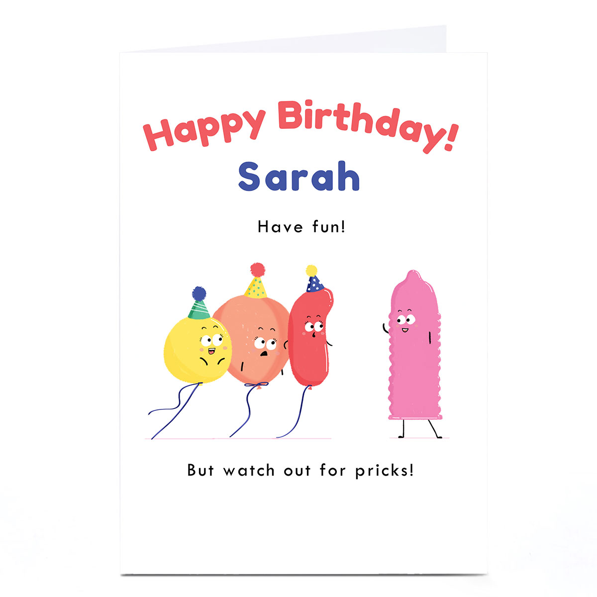 Personalised Hew Ma Birthday Card - Watch Out For 