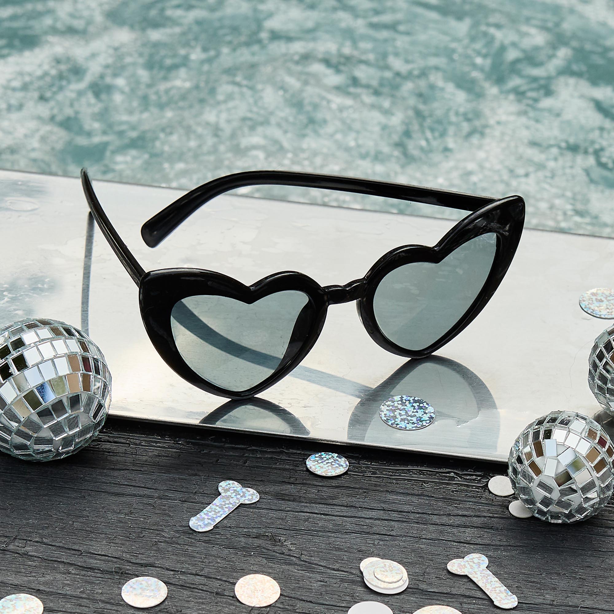 Black Heart Sunglasses - Pack of 5
