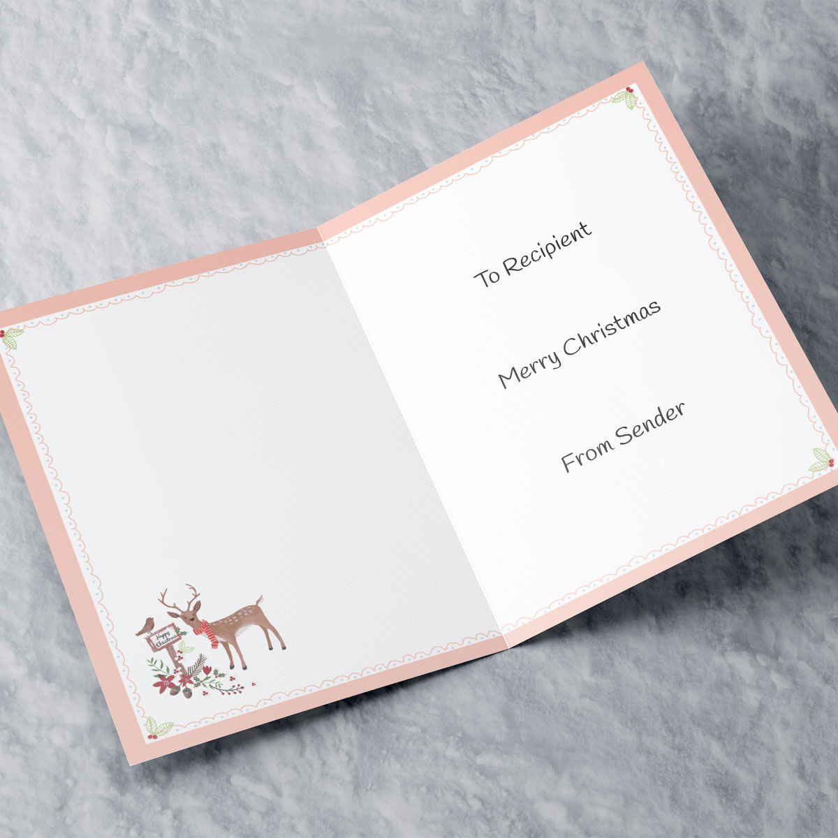 Personalised Christmas Card - For You Daughter