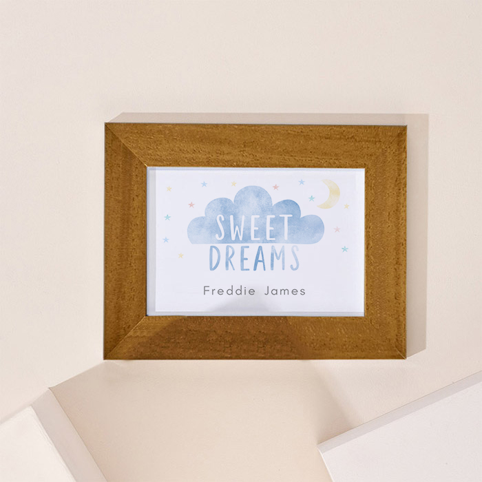 Personalised Sweet Dreams Landscape Framed Print