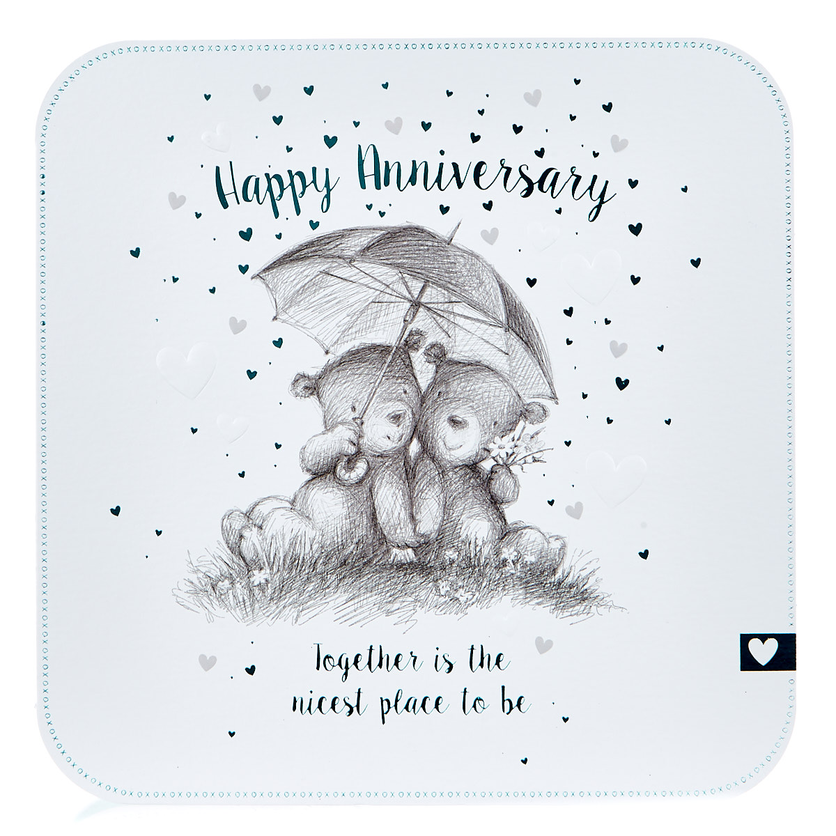 Platinum Collection Anniversary Card - Together Is The Nicest Place...