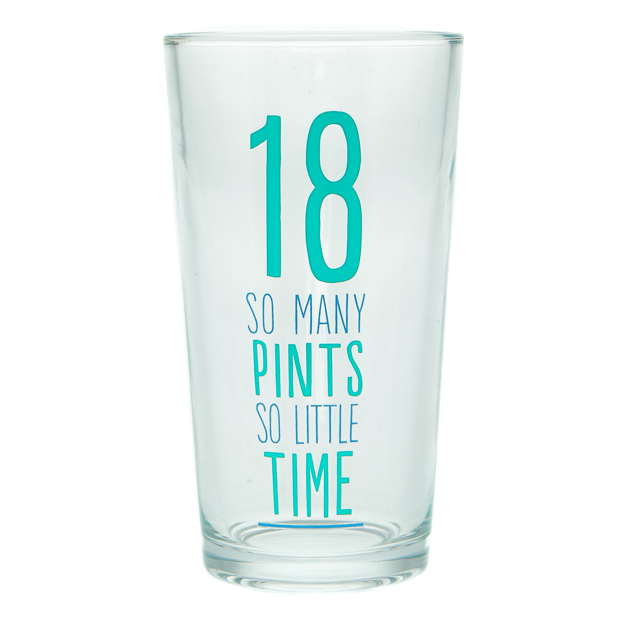 So Many Pints So Little Time 18th Birthday Pint Glass