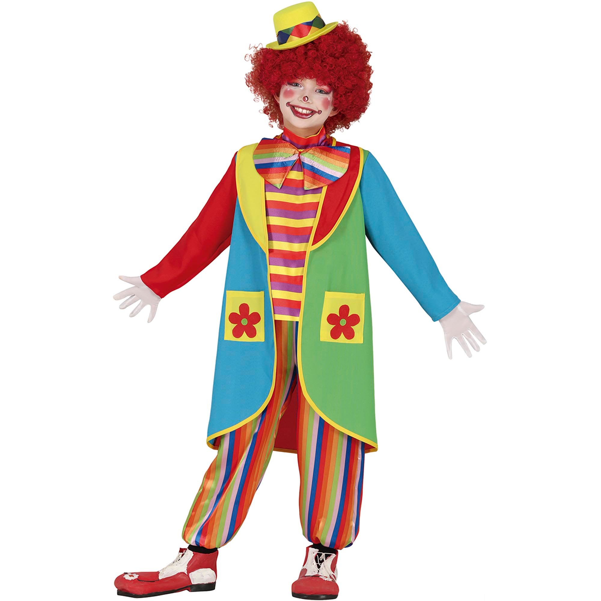 Flowy the Clown Children's Fancy Dress Costume 