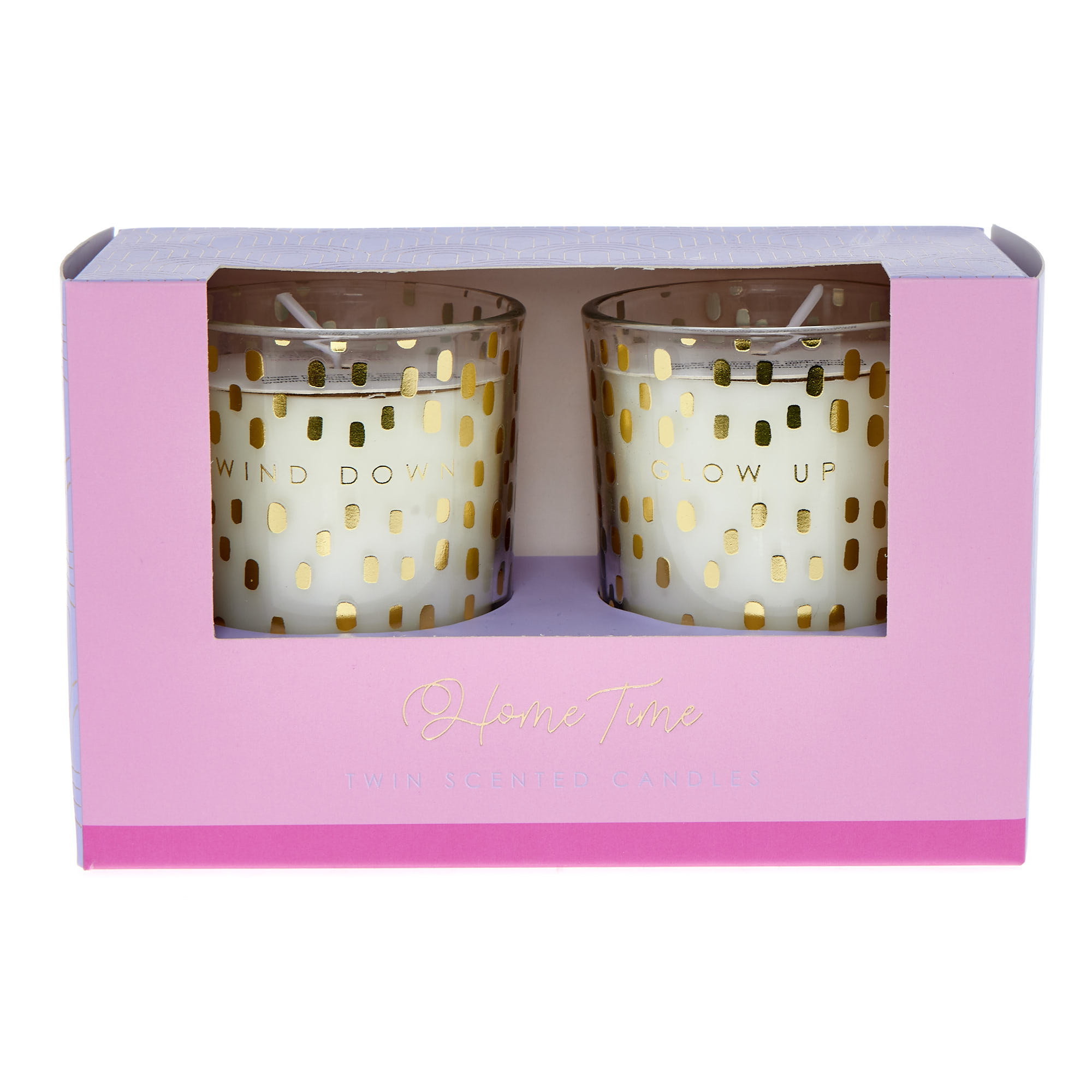 Wind Down Glow Up Vanilla Scented Candle Set