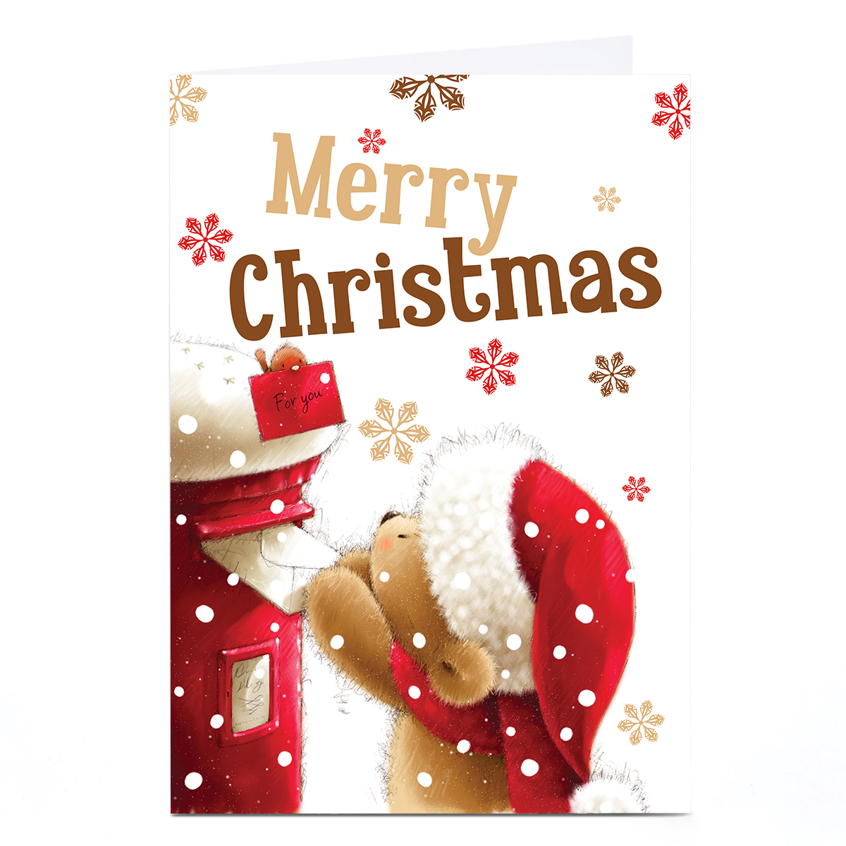 Personalised Christmas Card - Merry Christmas