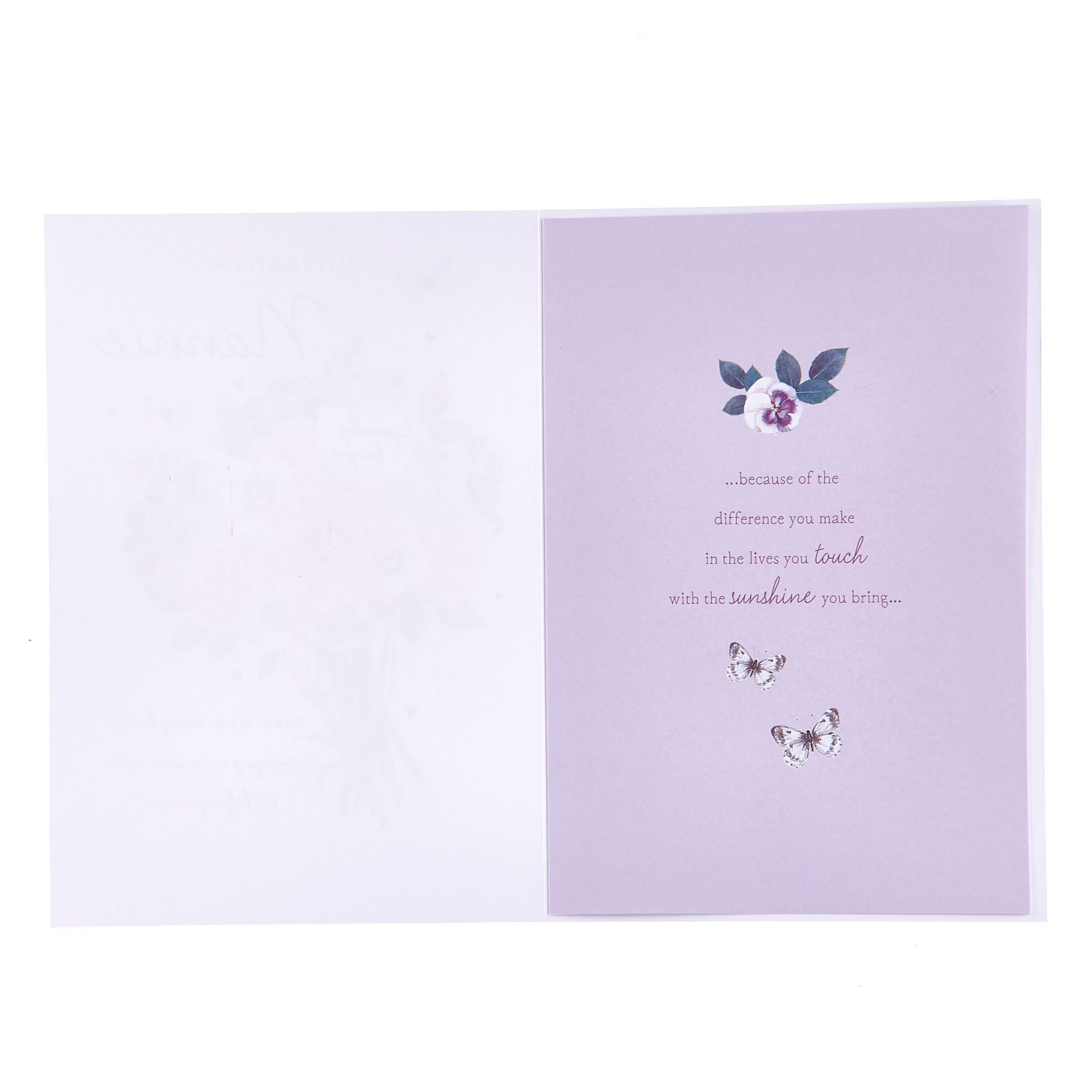 Birthday Card - Nannie Especially For You