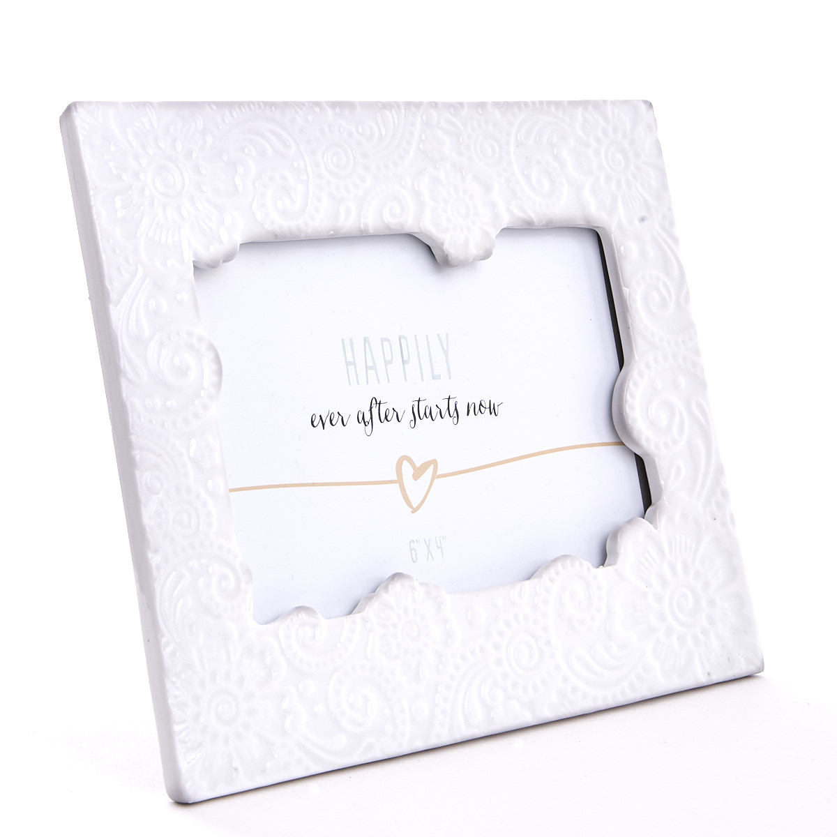 Ceramic Floral Design Photo Frame