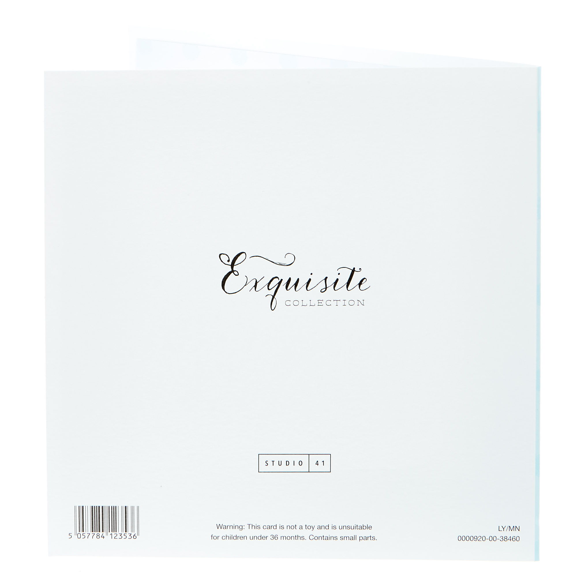 Exquisite Collection Christening Card - Male Recipient (With Stickers)