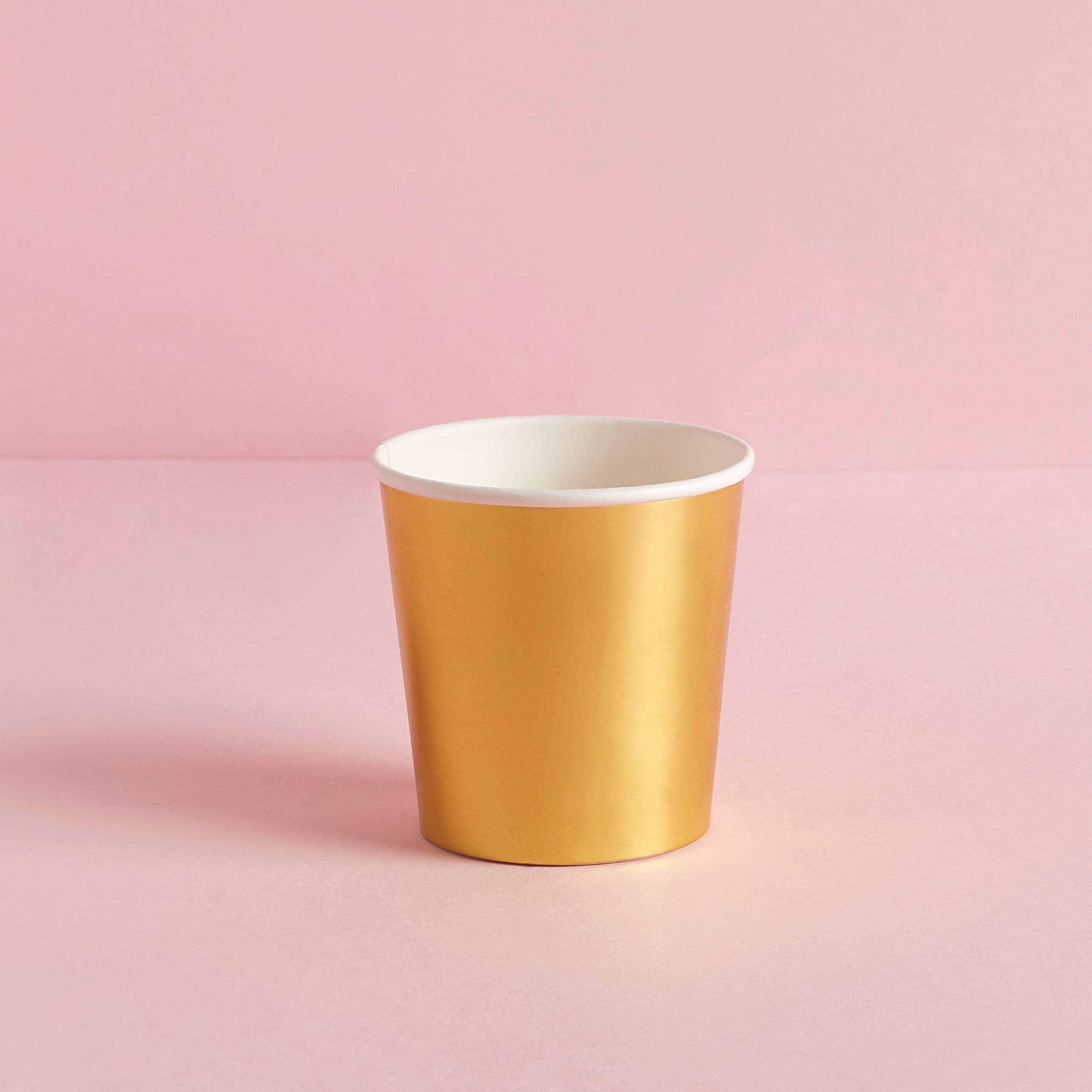 Metallic Gold Shot Paper Cups - Pack of 10