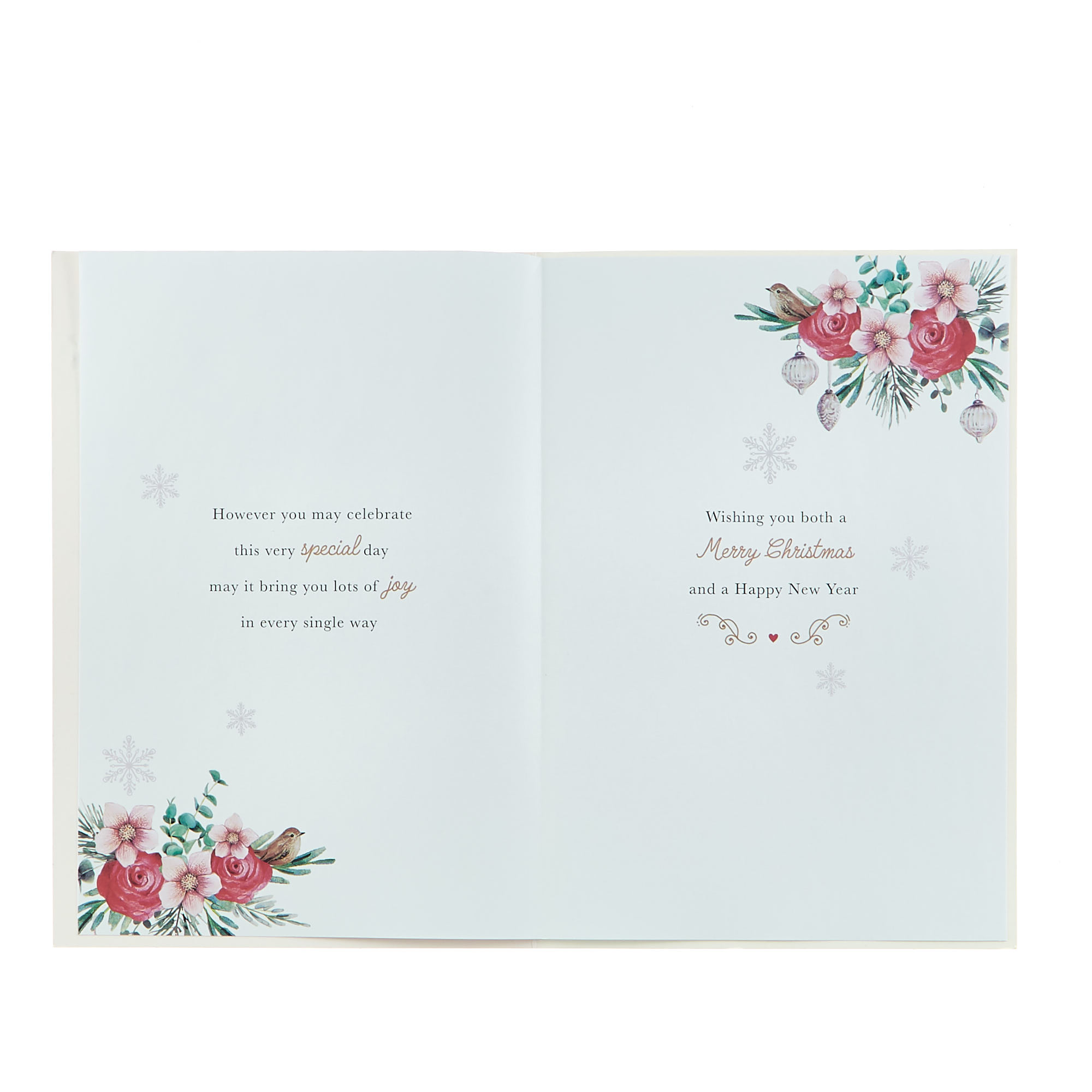Christmas Card - To Both Of You, Traditional Verse