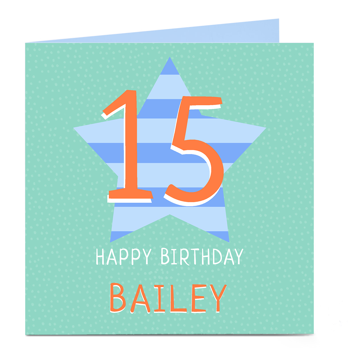 Personalised Birthday Card - Star, Editable Age & Recipient