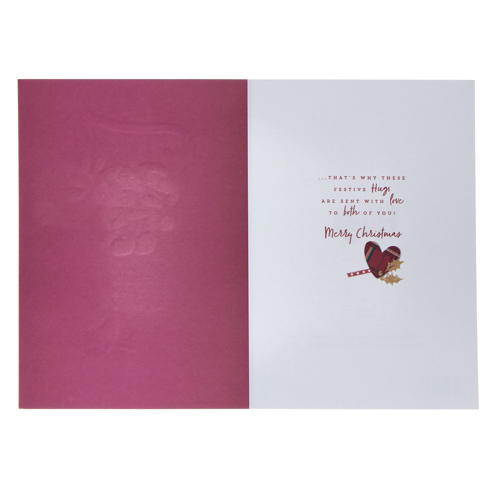 Nan & Grandad Hugs Bear Couple Christmas Card