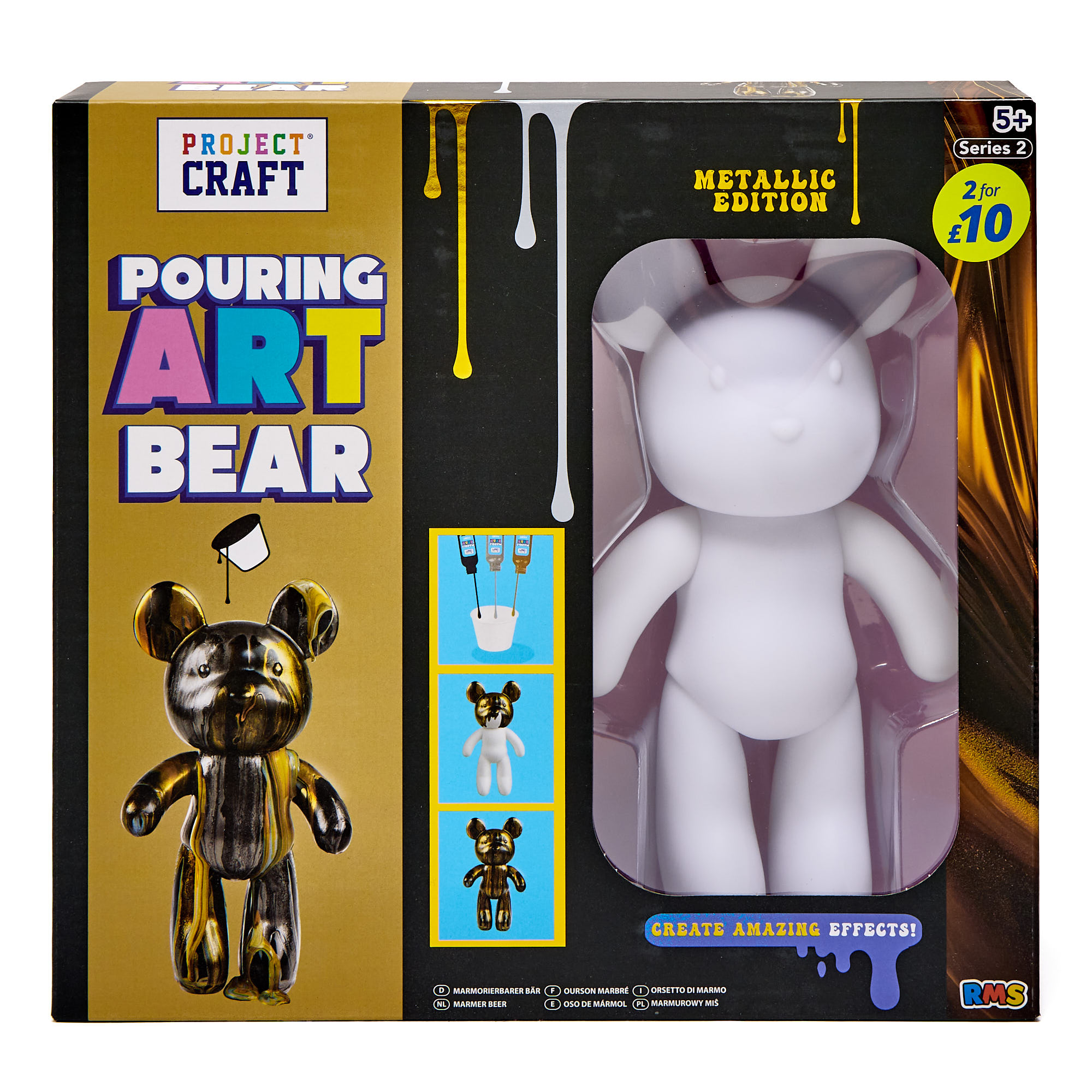 Project Craft Pouring Art Bear (Metallic Edition)